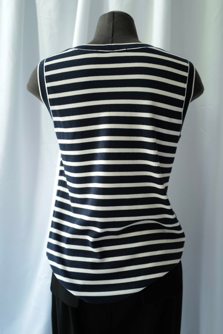 Organic Cotton Tank Top Asymmetric Sleeve
