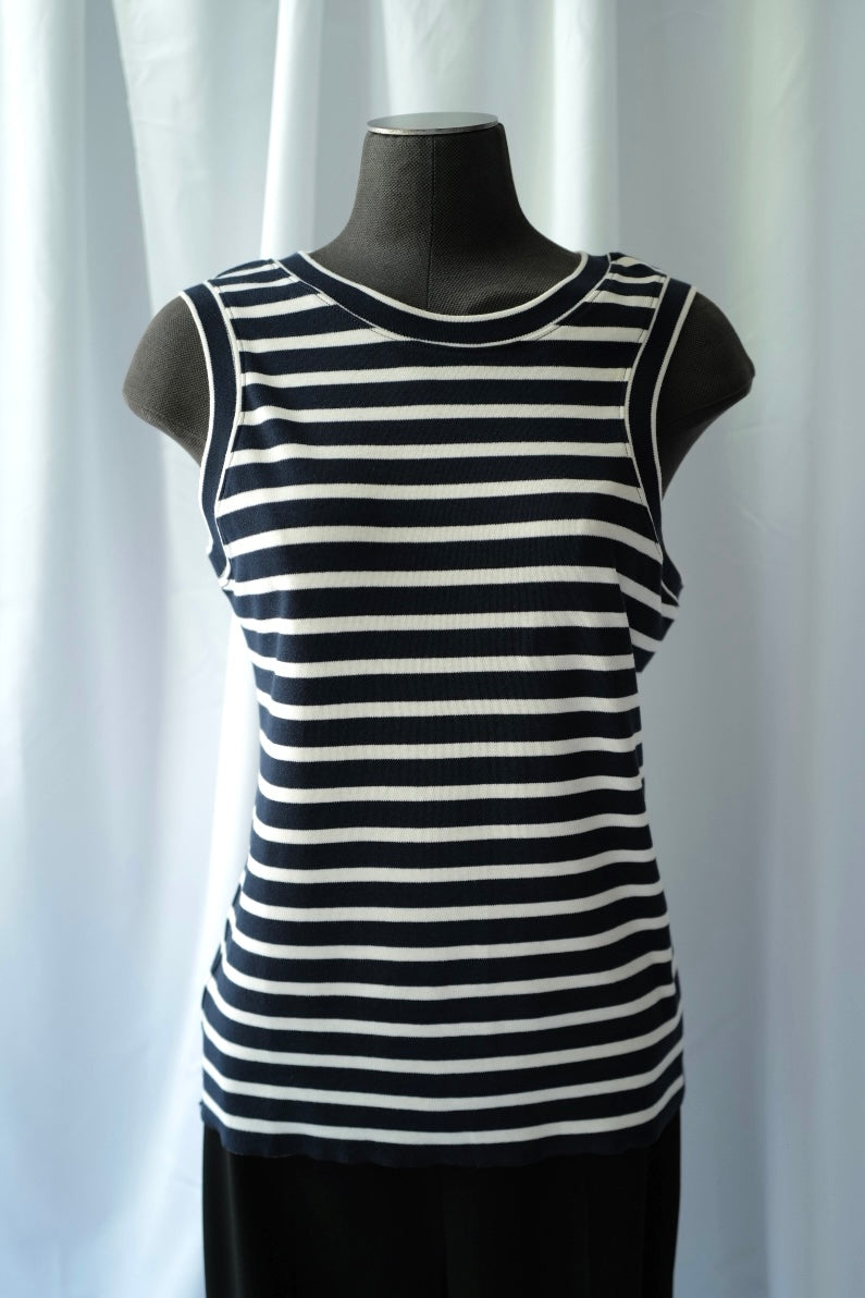 Organic Cotton Tank Top in Navy