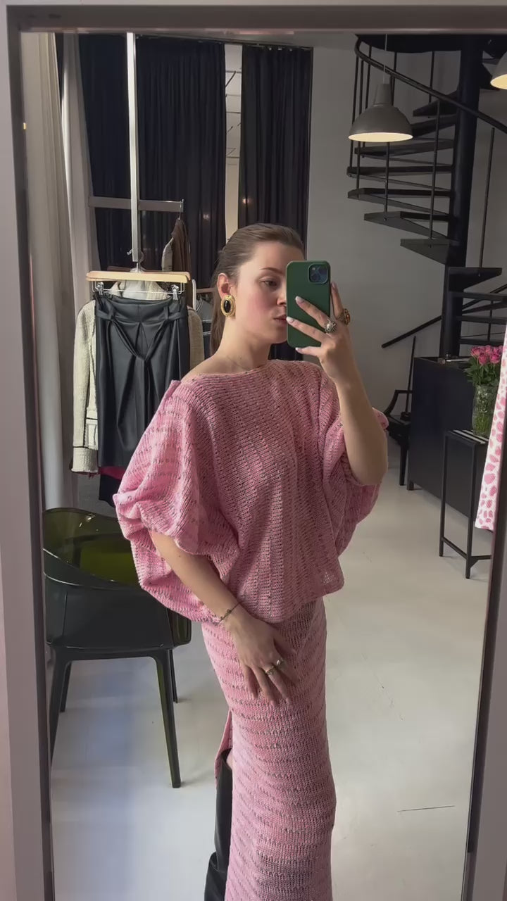 Cotton/Viscose Knitted Kimono Top (Last item)