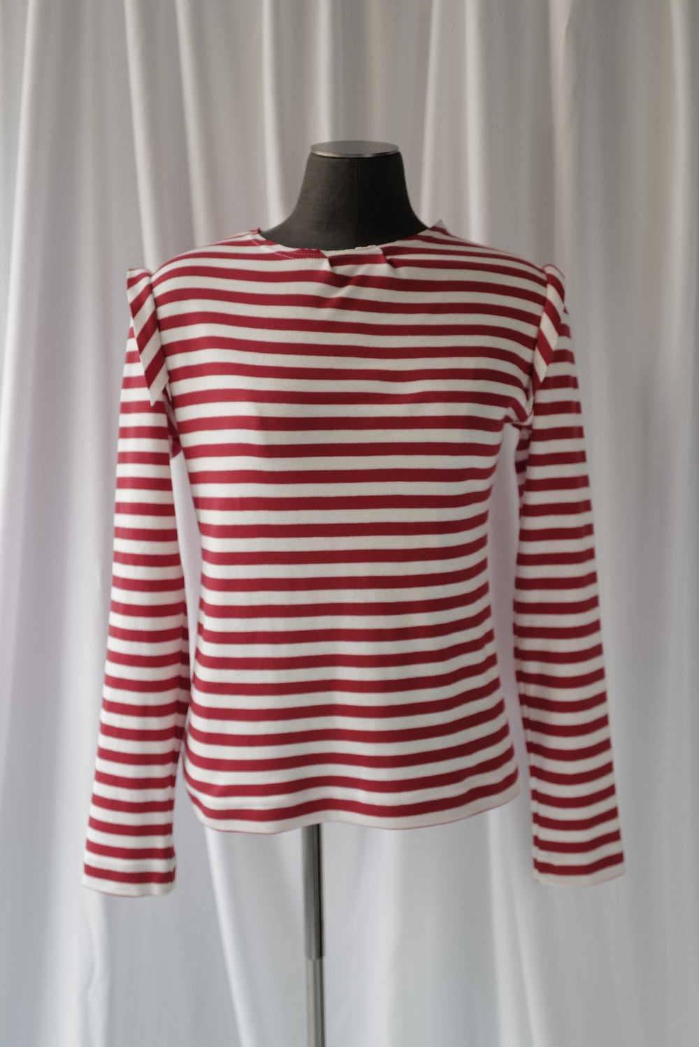 Fitted Slim Striped Long-Sleeve Top MARE