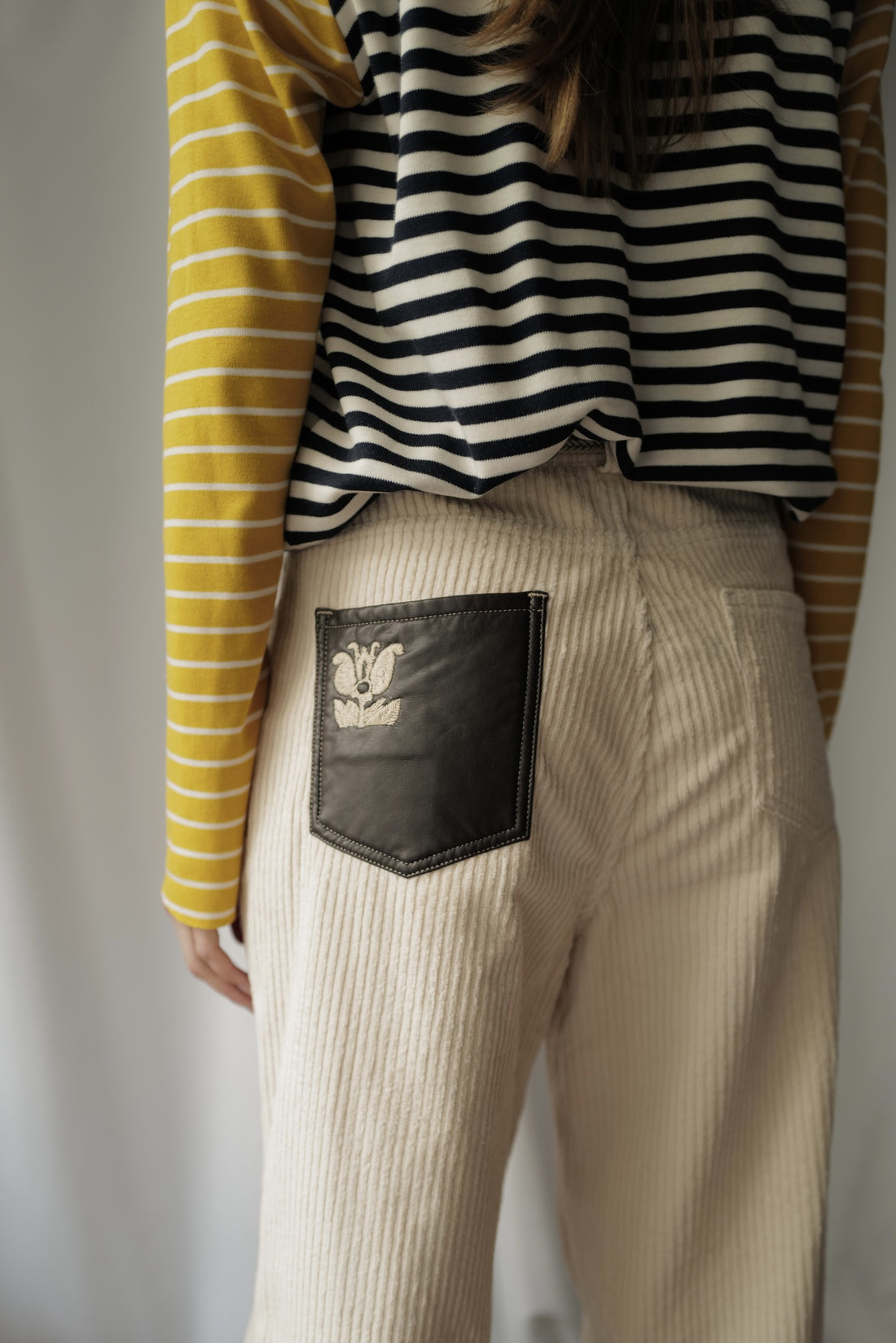 Wide Corduroy Trousers SAND AW25