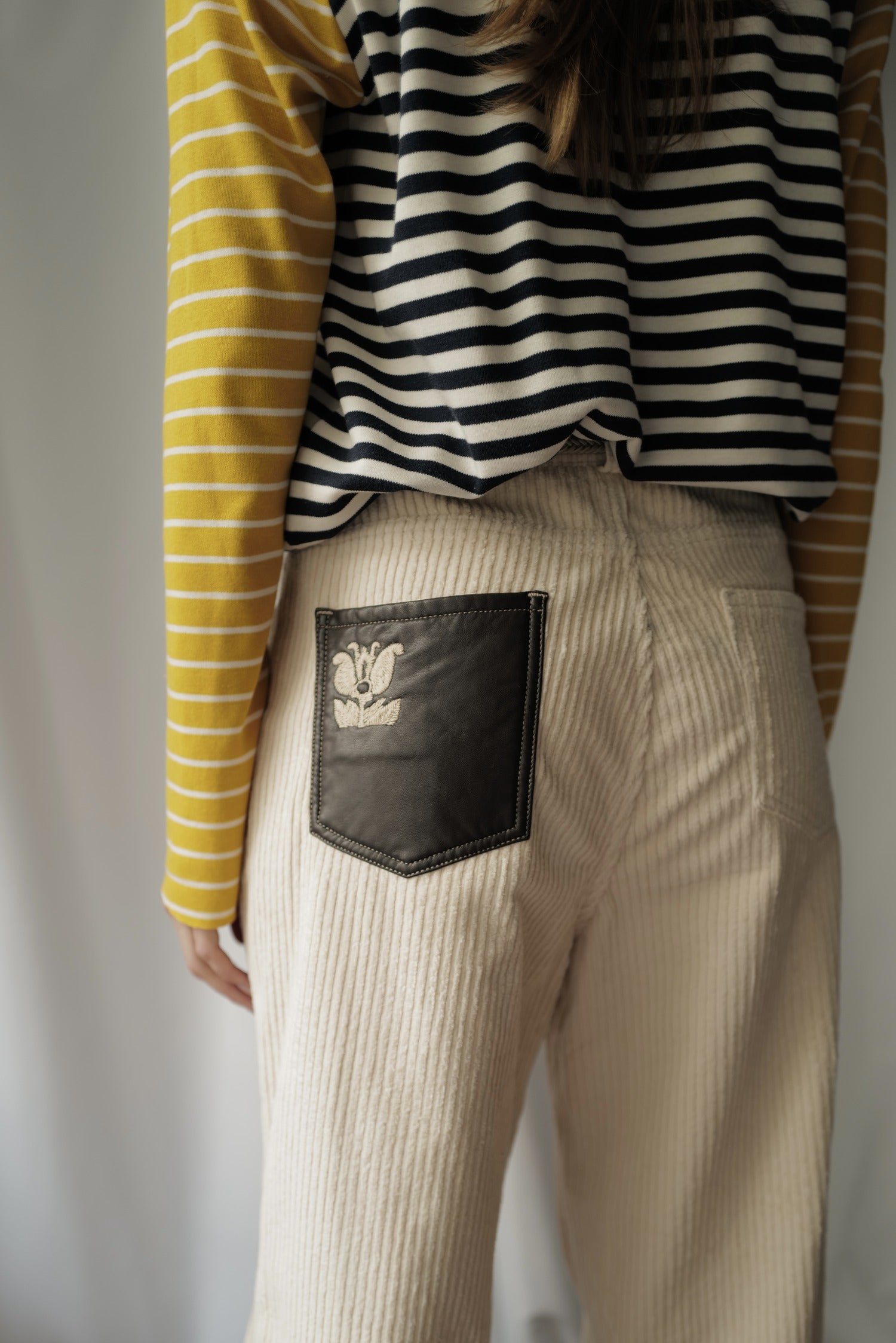 Wide Corduroy Trousers SAND (Last item)