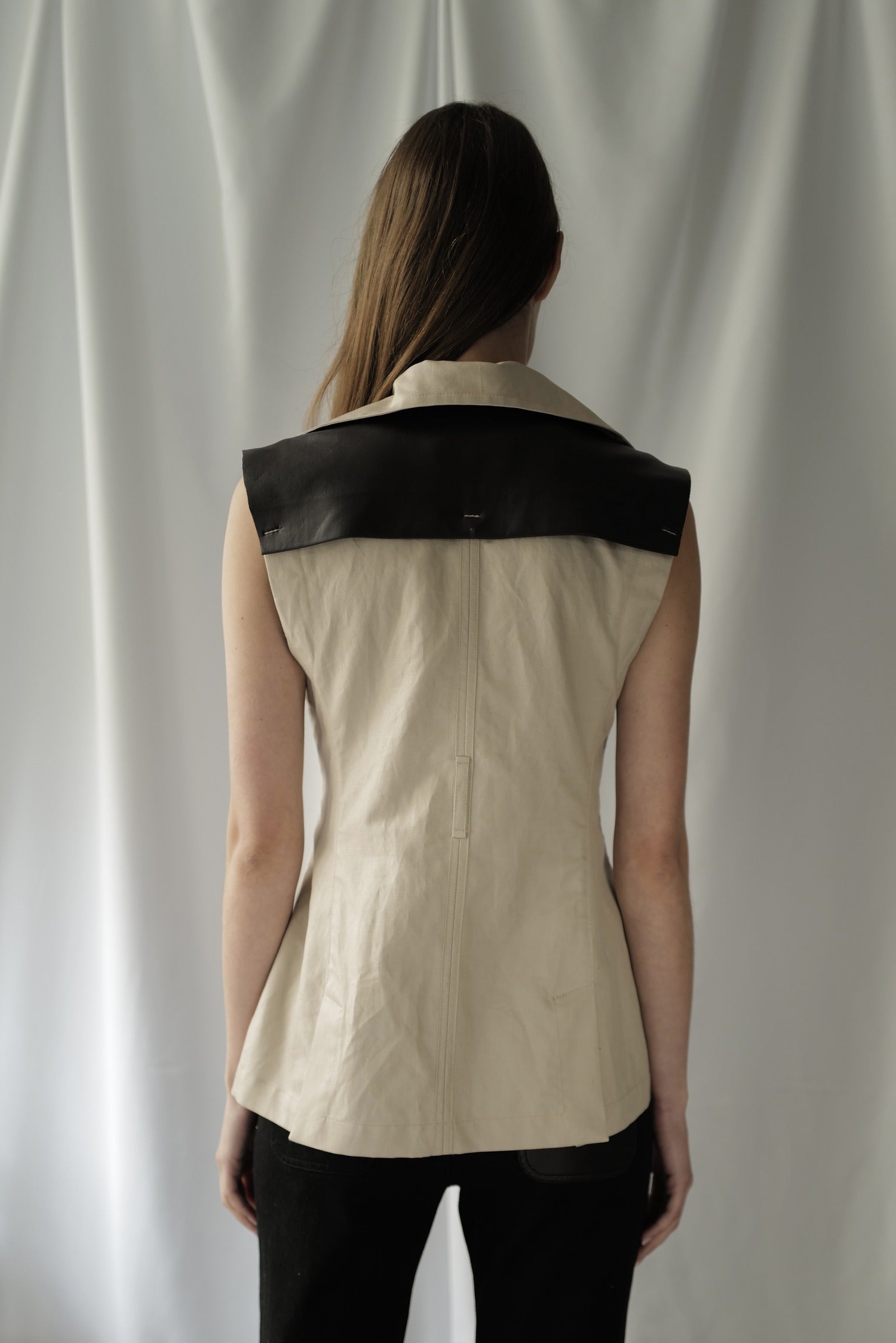 Cotton Gabardine Vest AW25