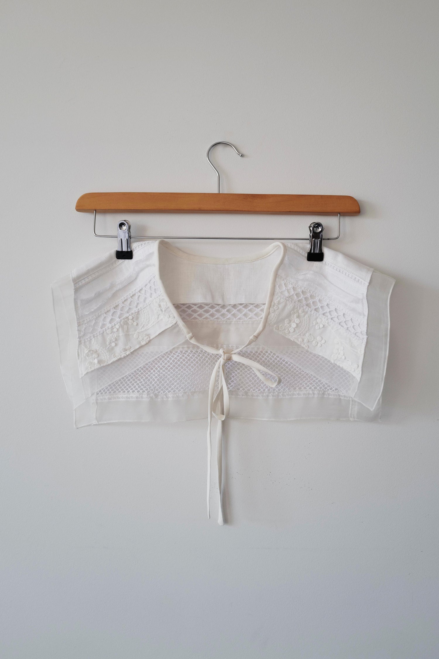 Hand Made Patchwork Collar SS26 In White