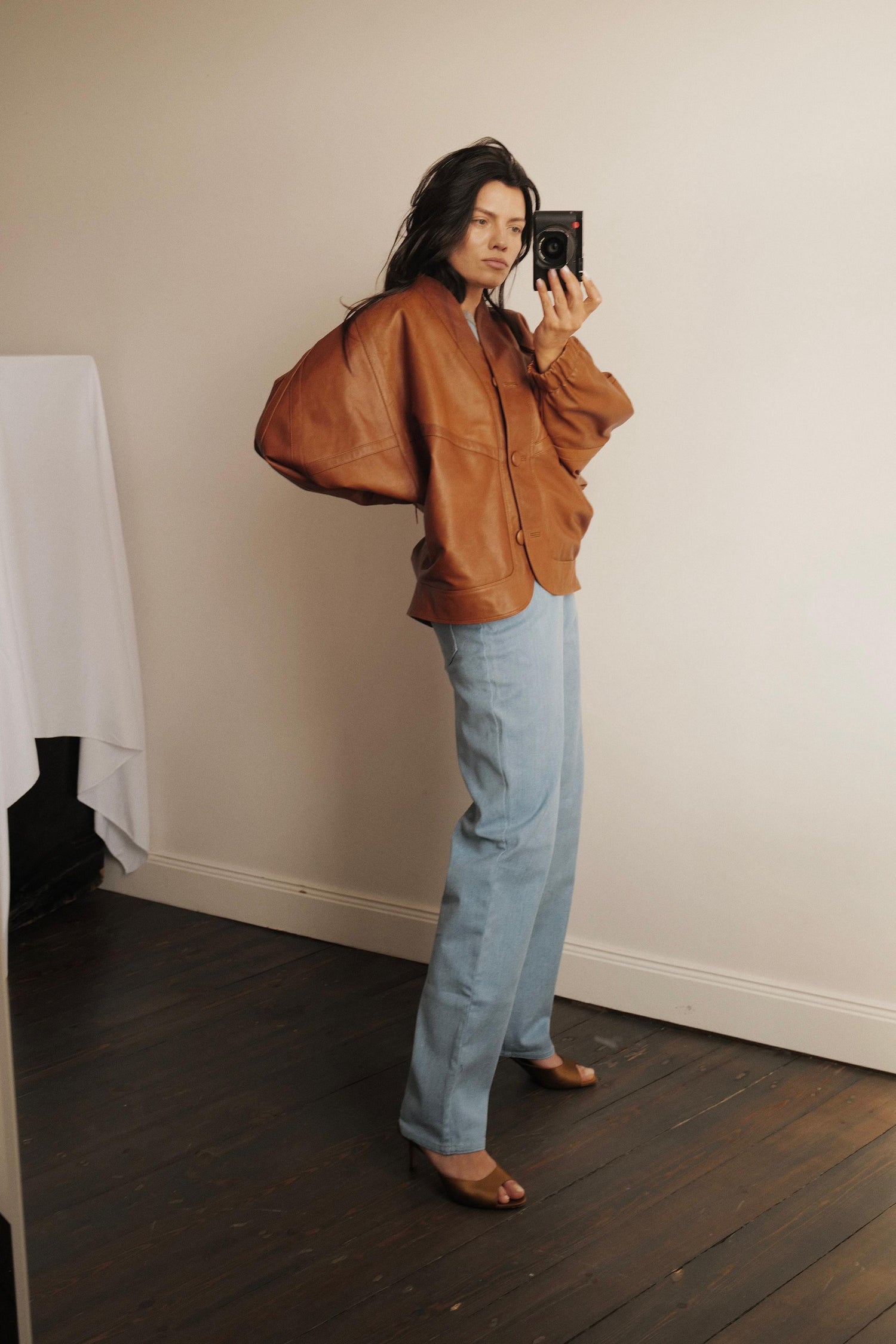 Leather Kimono Jacket SOBE