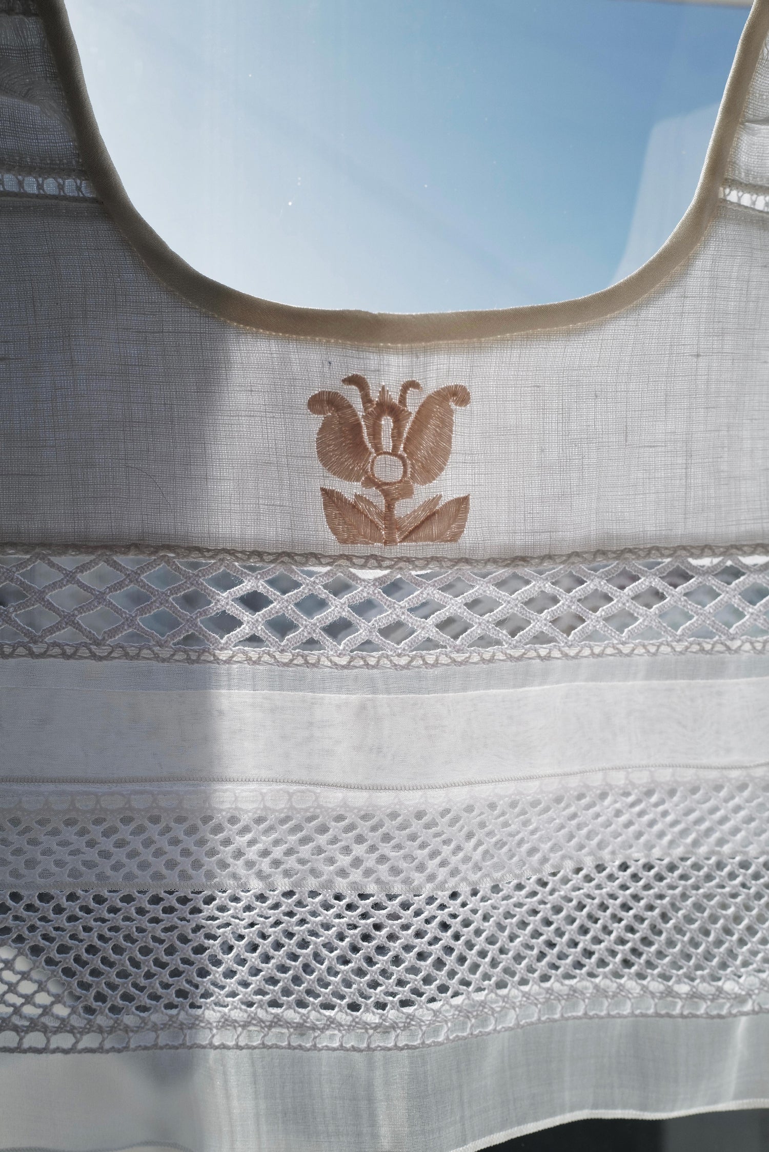 Hand Made Patchwork Collar SS26 In White