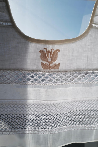 Hand Made Patchwork Collar SS26 In White