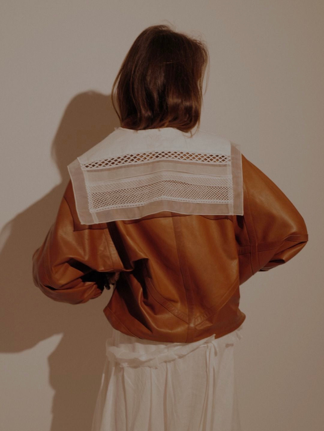 Hand Made Patchwork Collar SS26 In White