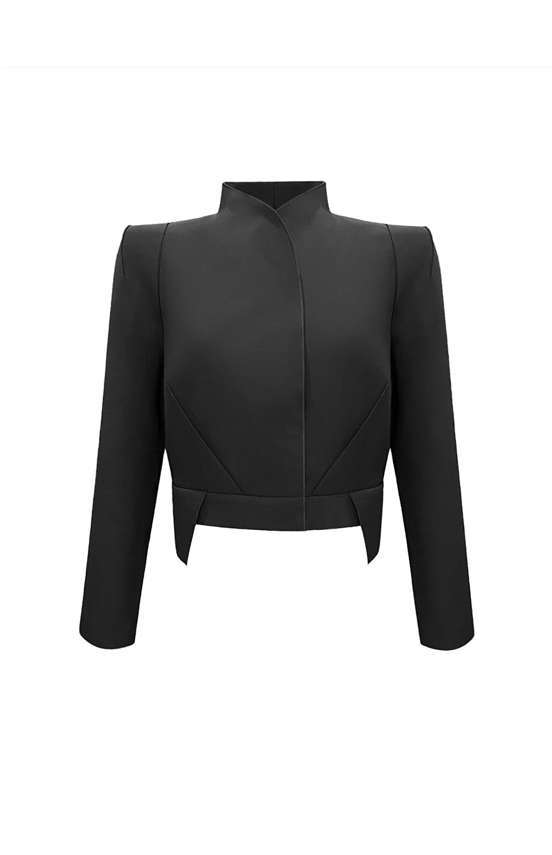 Tailored Wool Crop Jacket