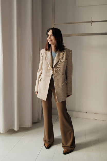 Fitted Tailored Silk Wool Blazer GABI SS26