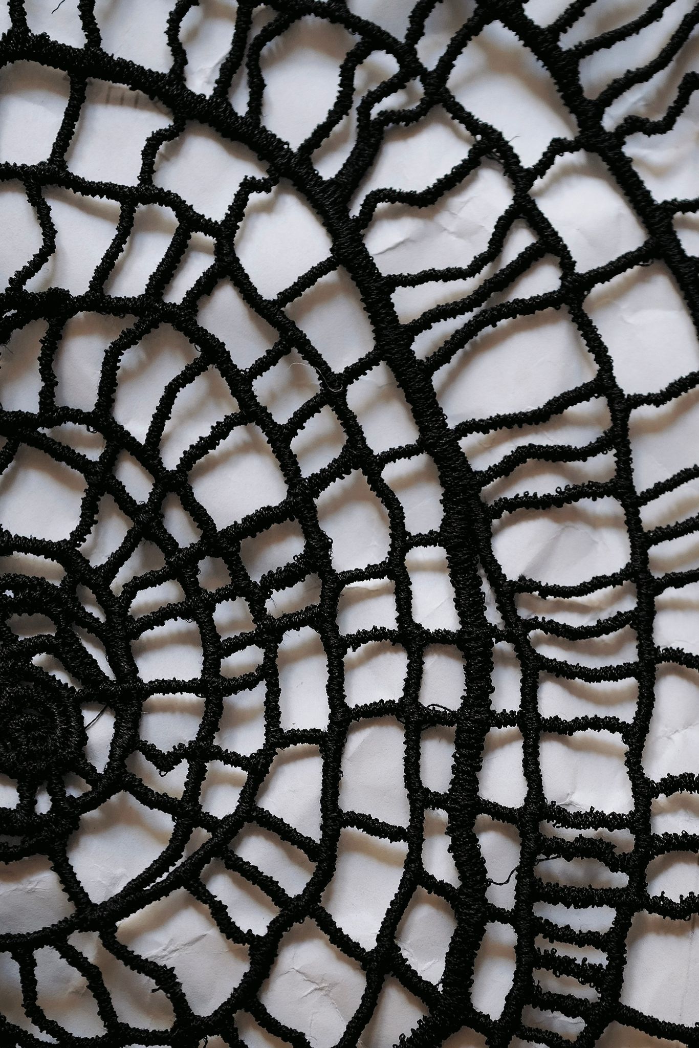 Fine Linen Hand Made Embroidered Tunic RING BLACK