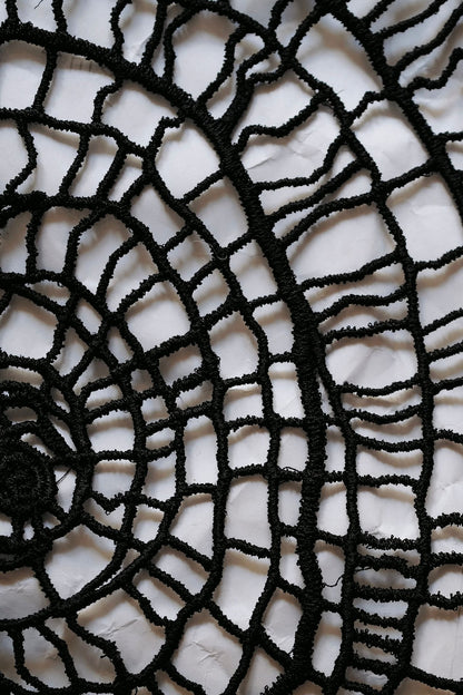 Fine Linen Hand Made Embroidered Tunic RING BLACK