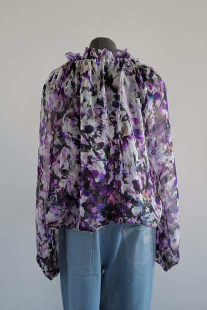 Floral Print Silk Blouse VALERY SS26( coming soon in different colors)