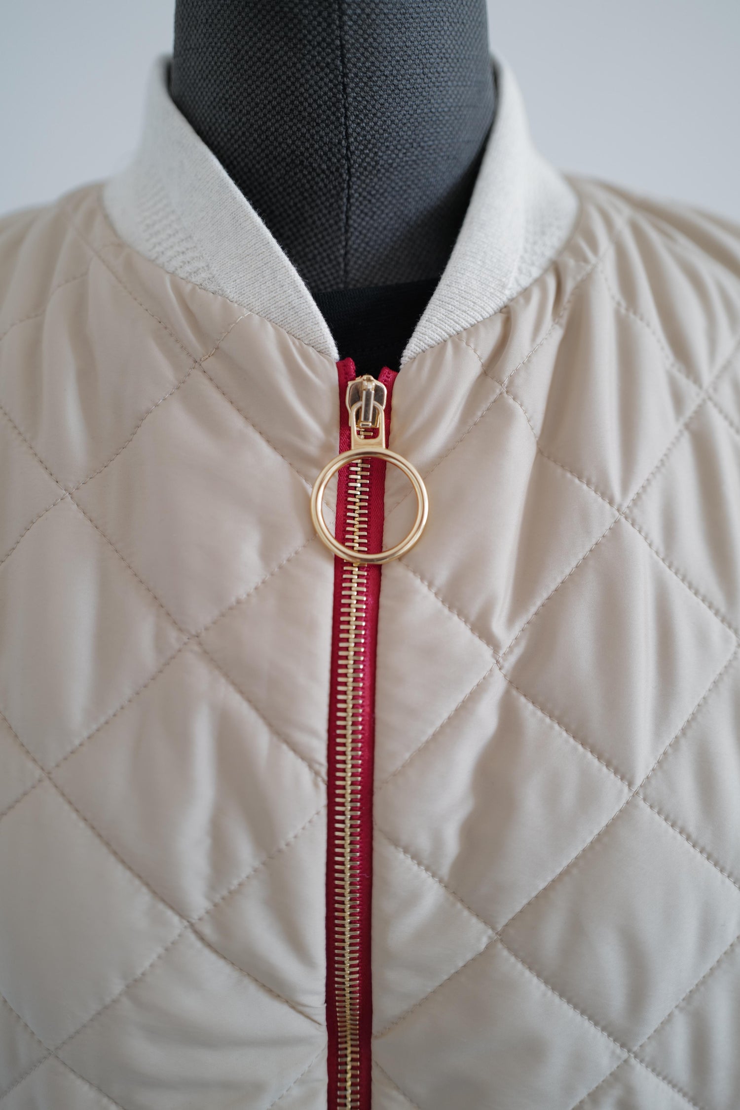 Quilted Oversized Bomber Jacket