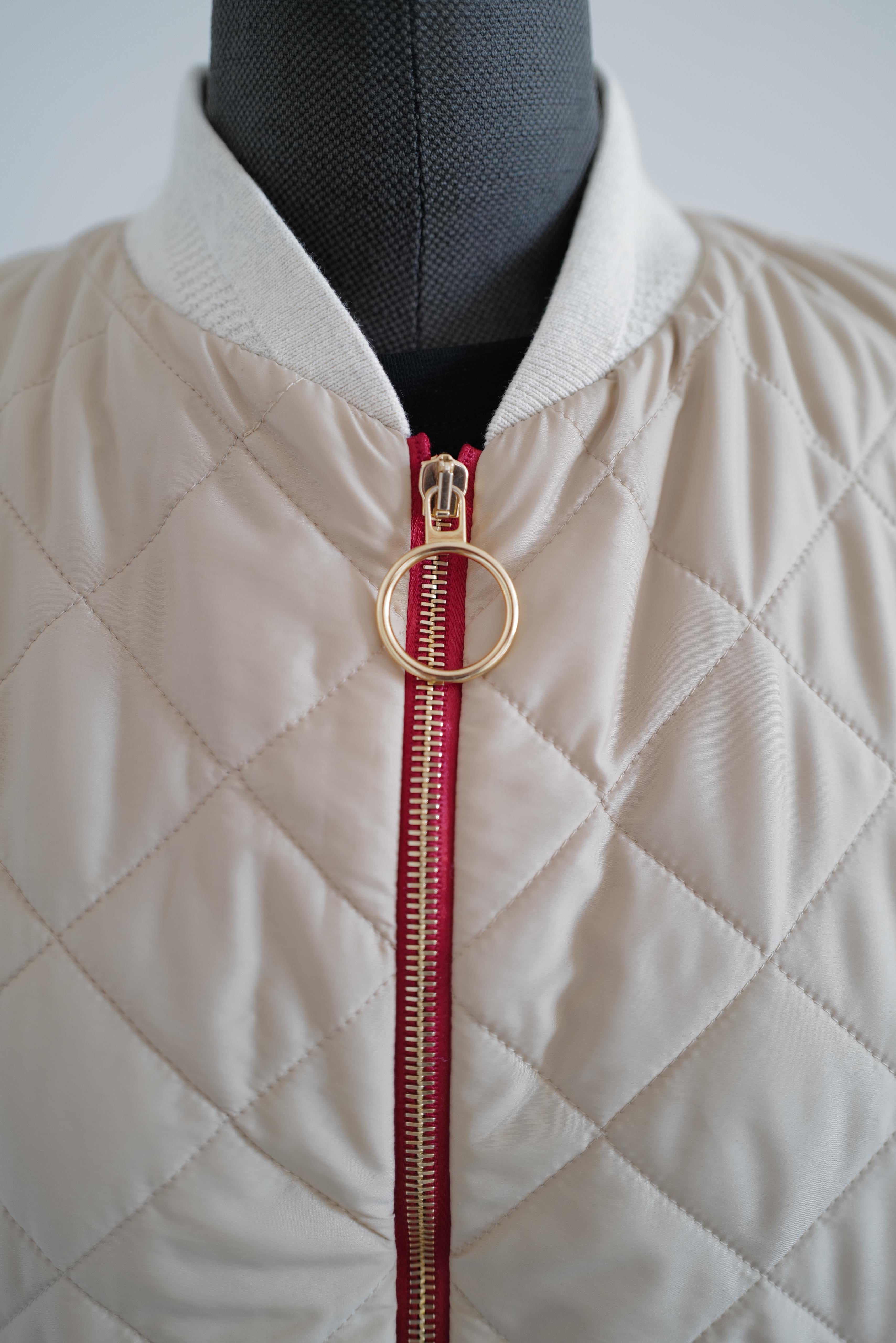 Quilted Oversized Bomber Jacket