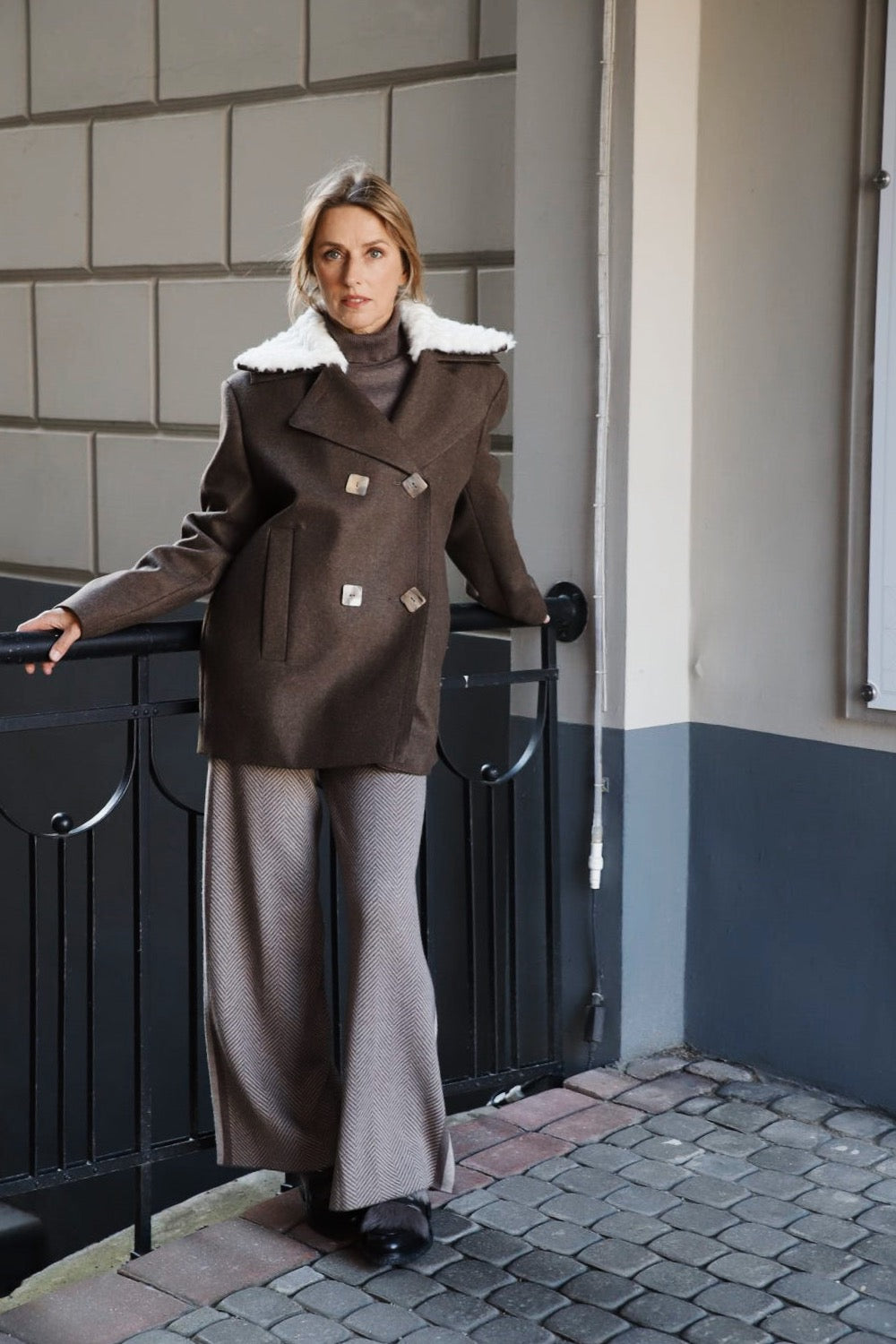 Wool Double Breasted Pea Coat