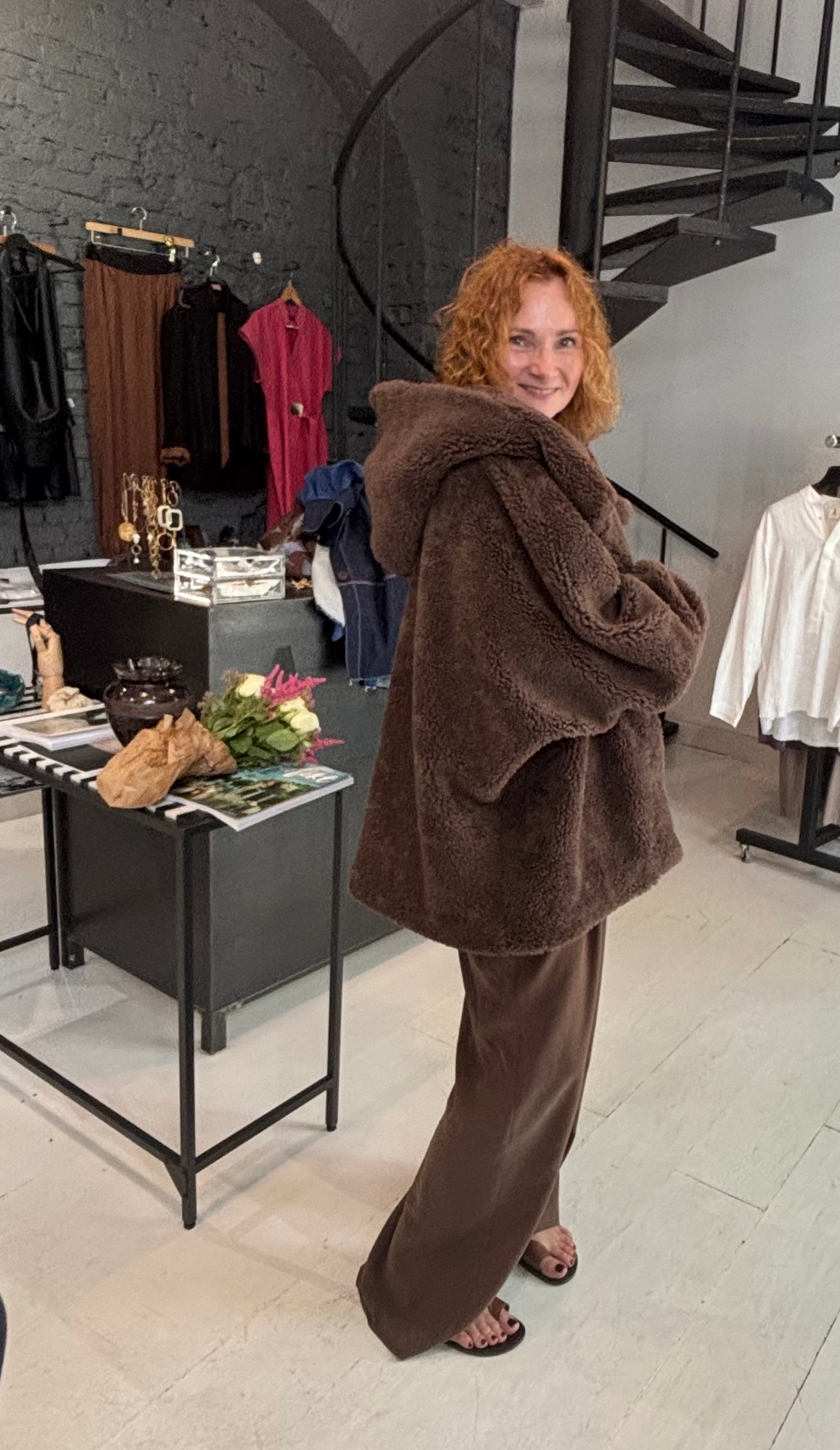 Kimono Teddy Wool Coat AW25
