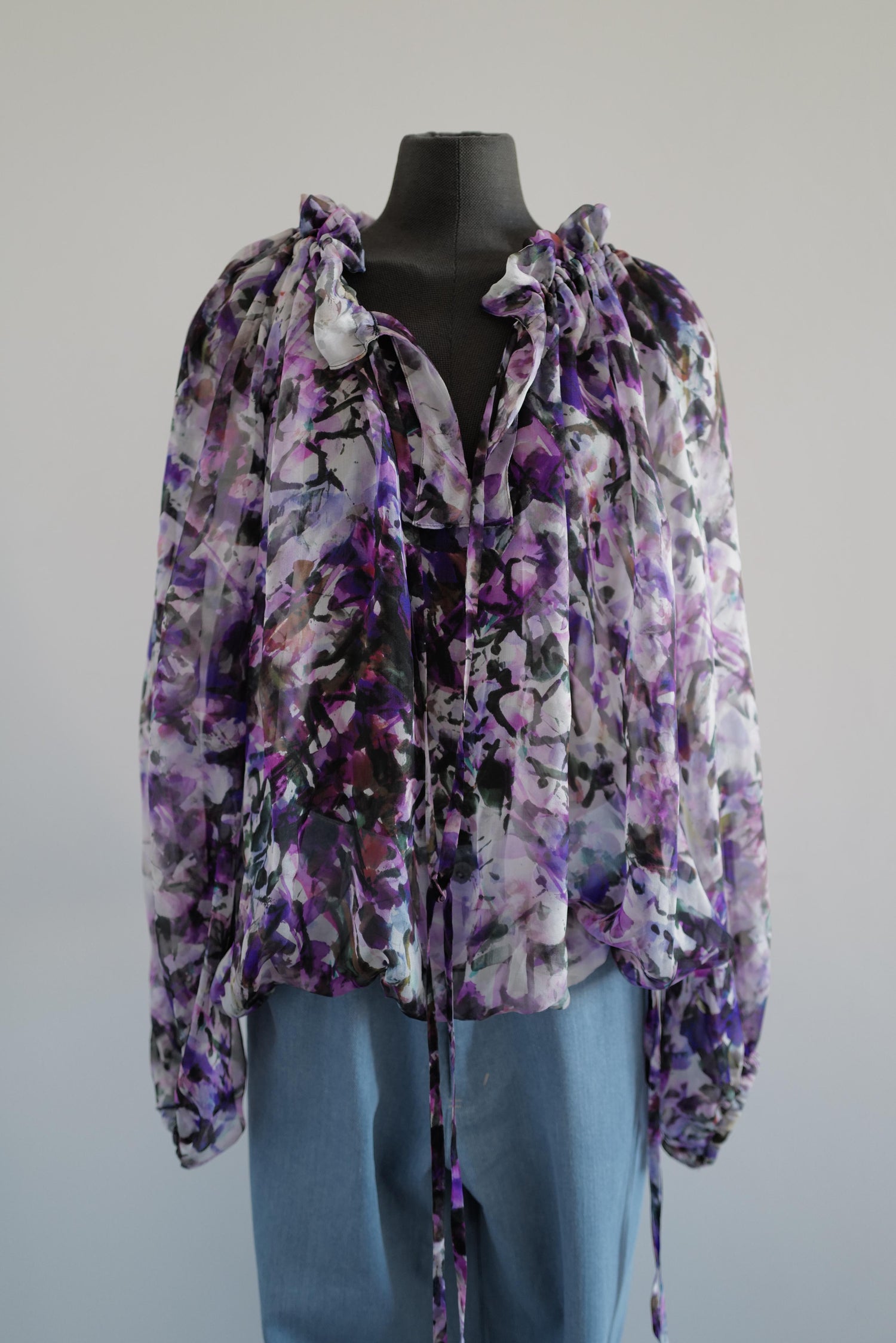 Floral Print Silk Blouse VALERY SS26( coming soon in different colors)