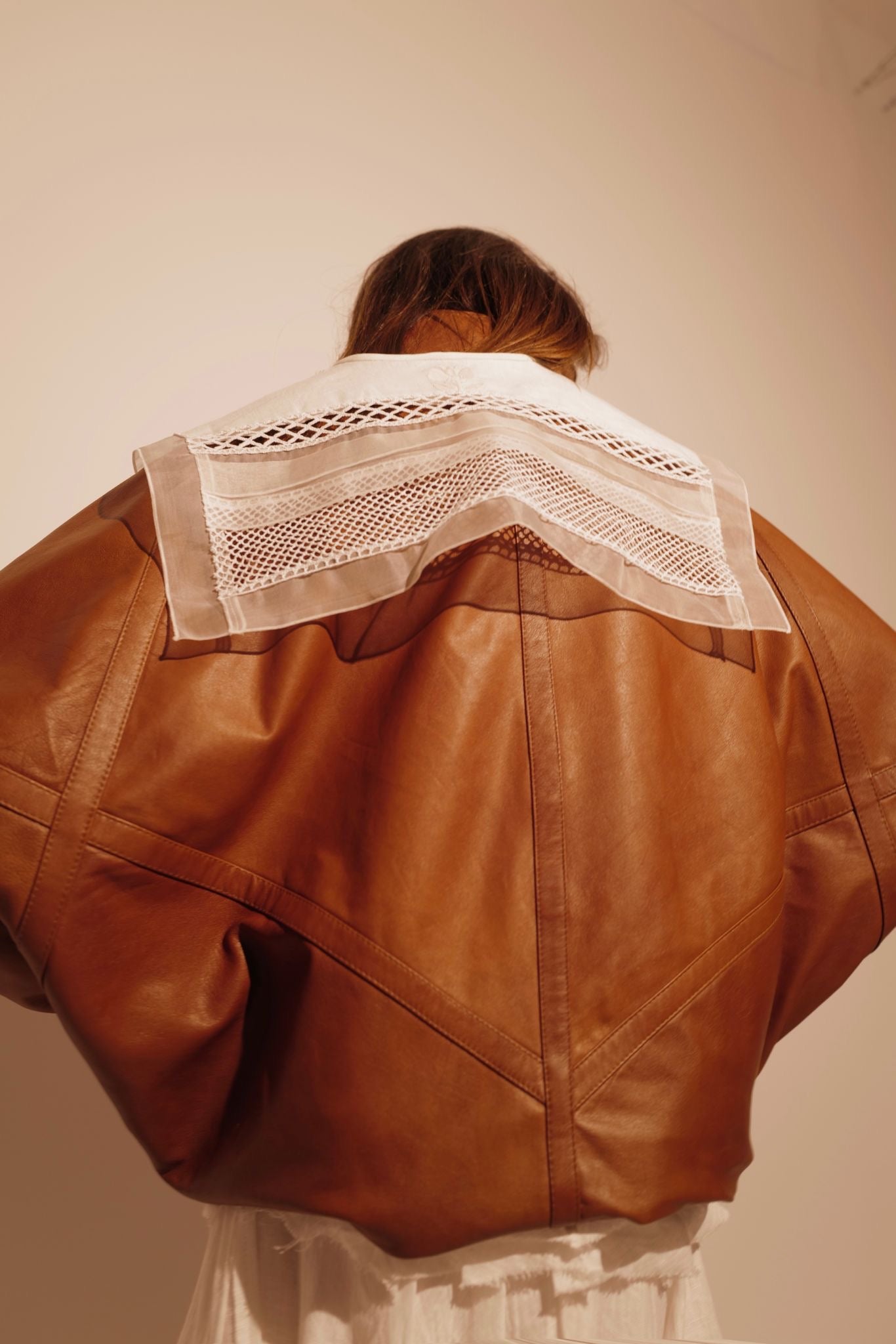 Hand Made Patchwork Collar SS26 In White