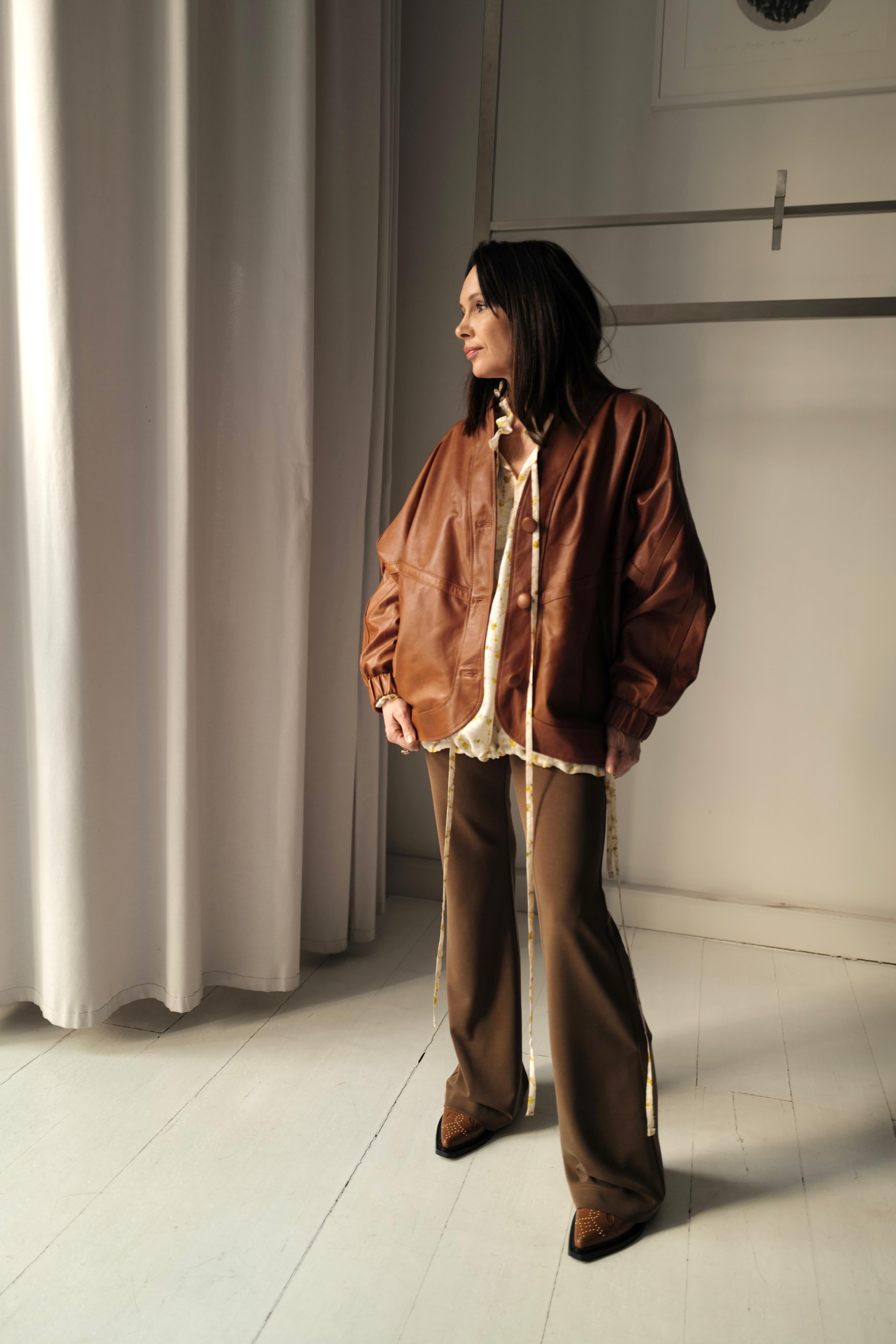 Leather Kimono Jacket SOBE