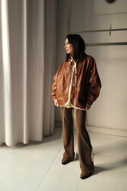 Leather Kimono Jacket SOBE