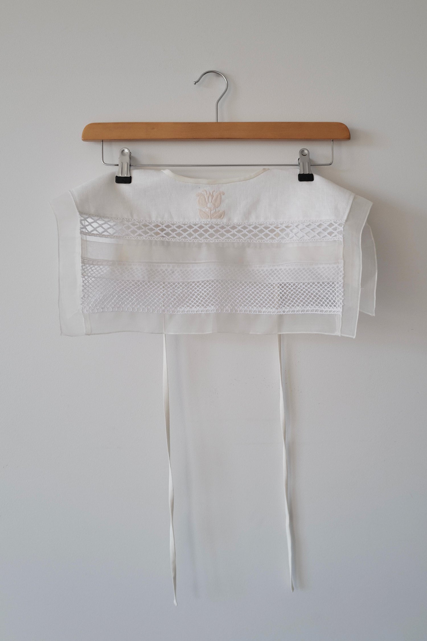 Hand Made Patchwork Collar SS26 In White