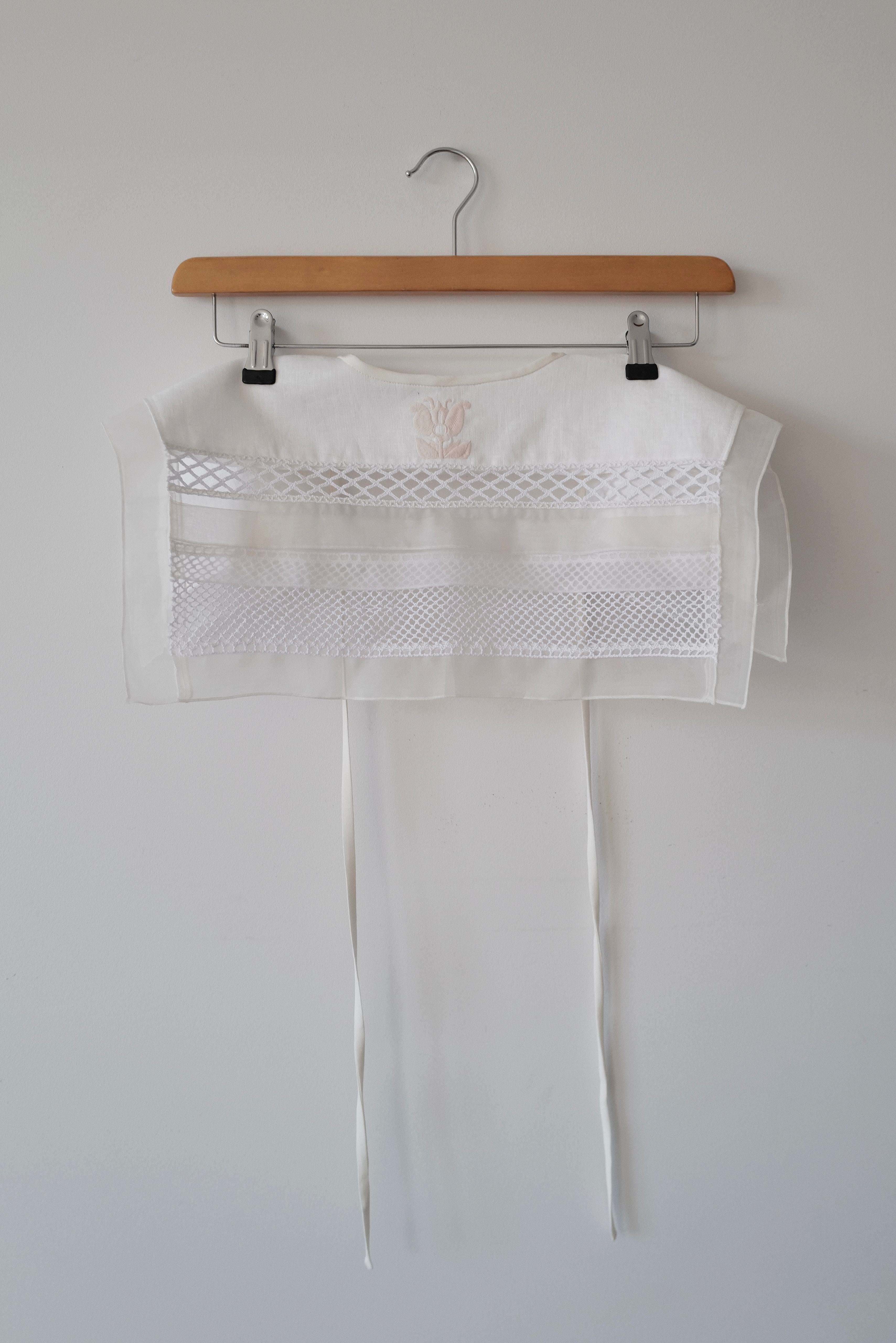 Hand Made Patchwork Collar SS26 In White