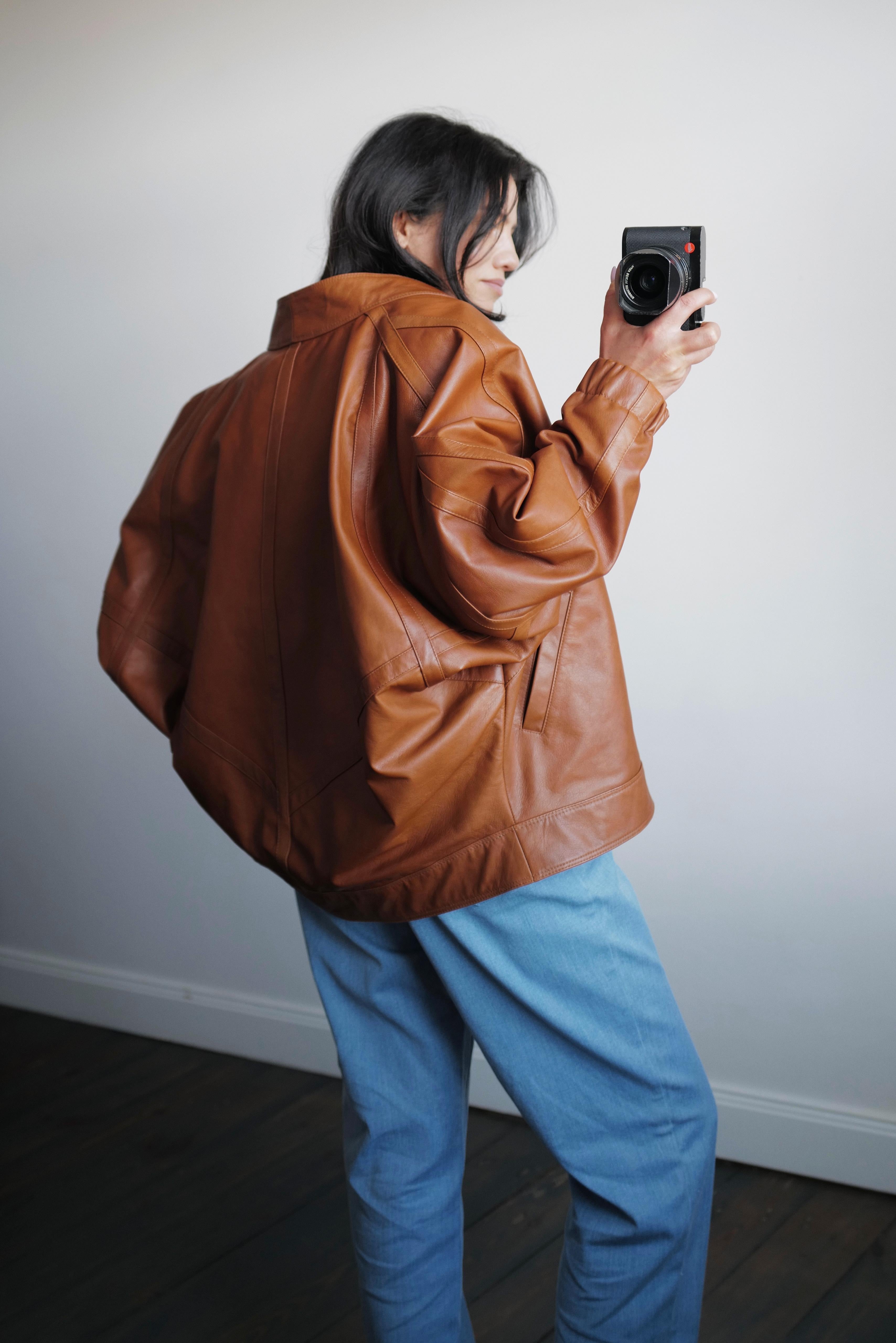 Leather Kimono Jacket SOBE