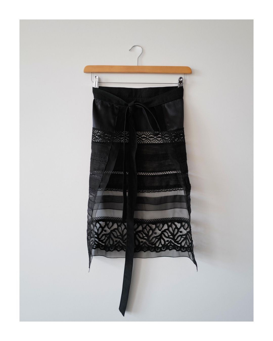 Hand Made Patchwork Apron SS26 In Black