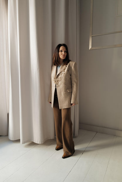 Fitted Tailored Silk Wool Blazer GABI SS26