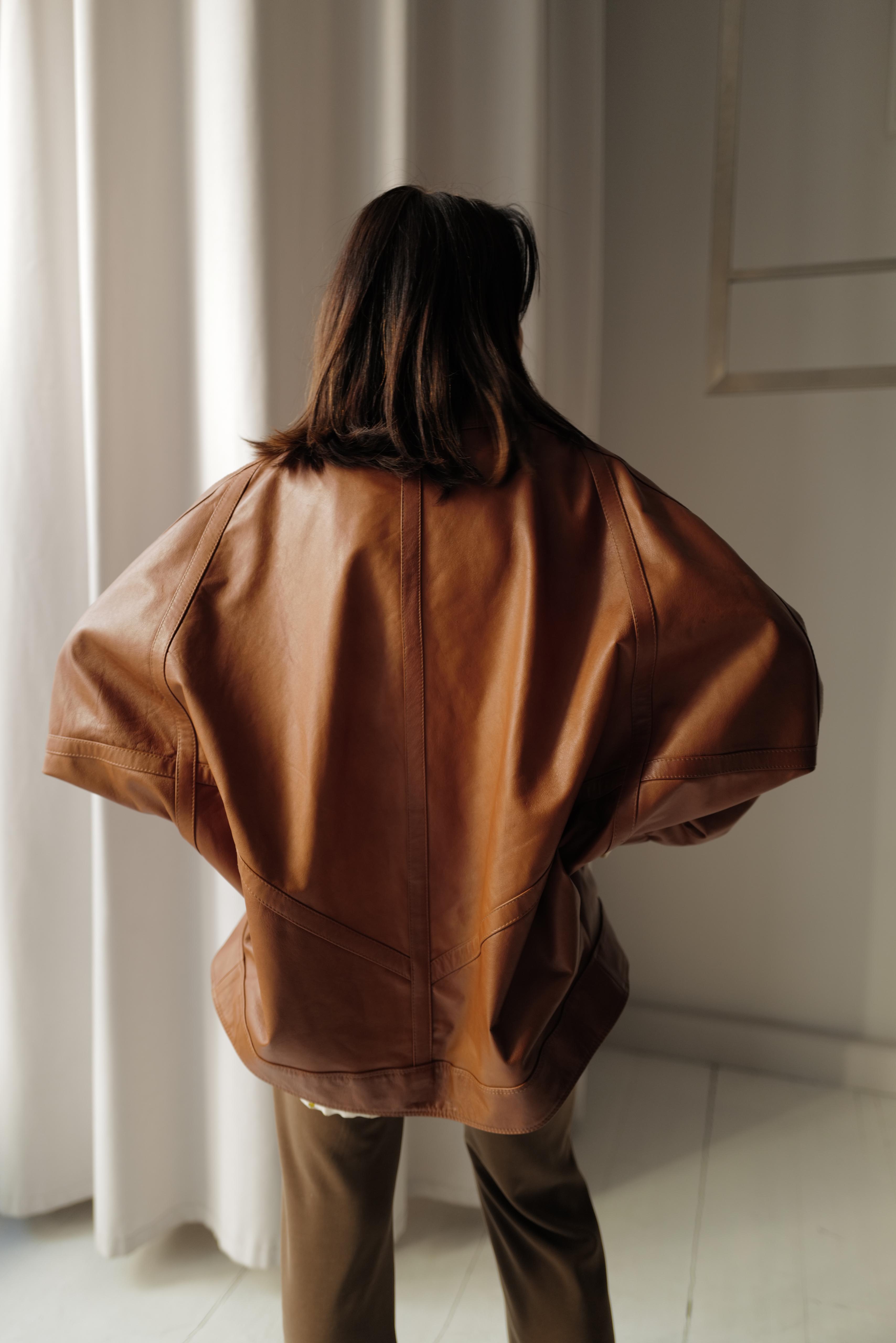 Leather Kimono Jacket SOBE