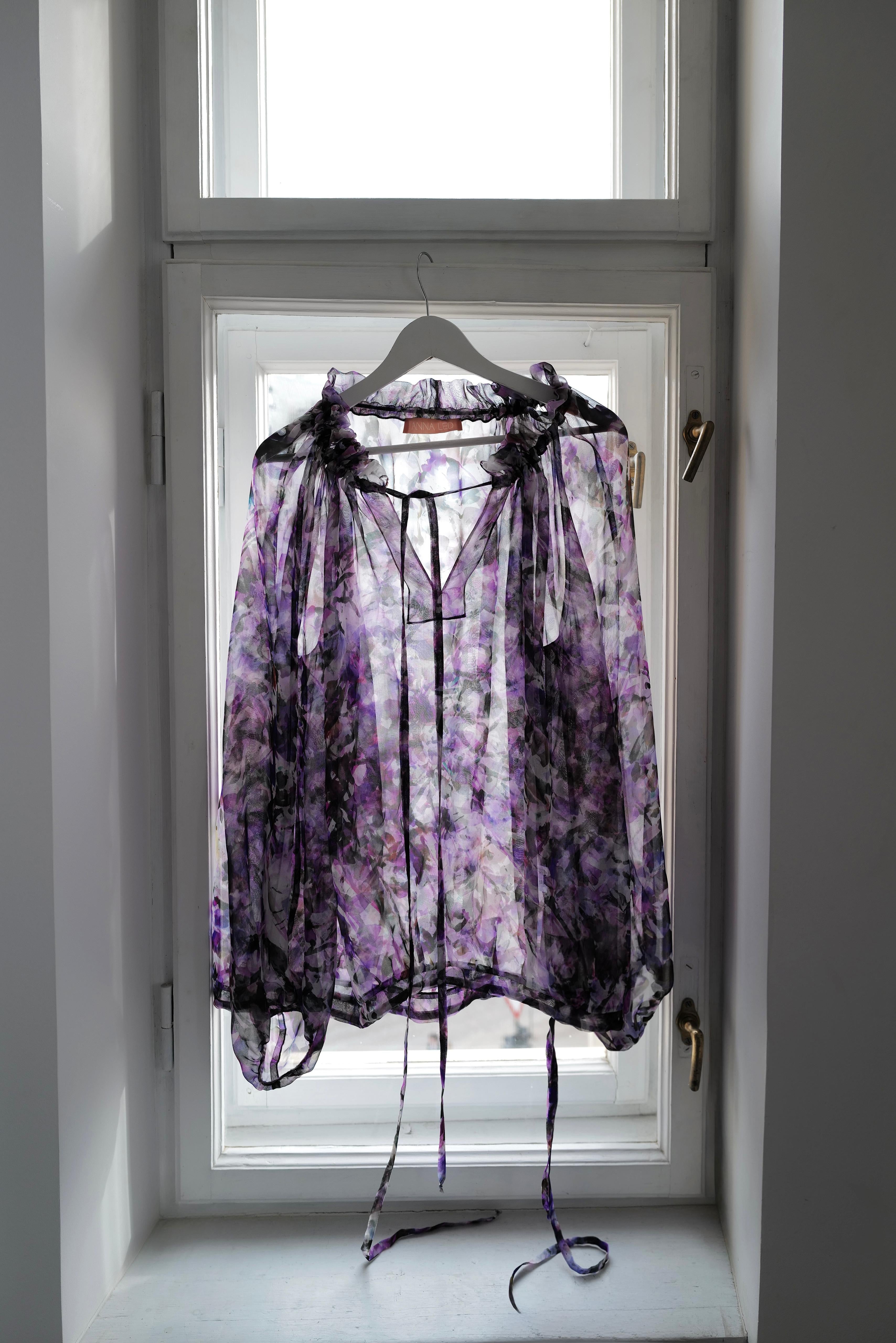 Floral Print Silk Blouse VALERY SS26( coming soon in different colors)