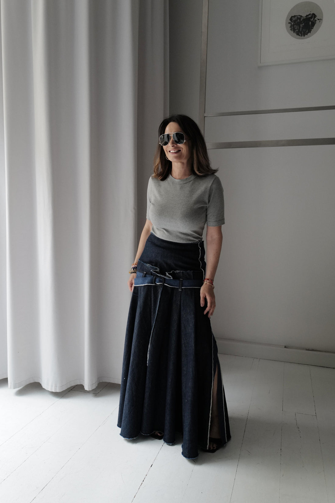 Denim Maxi Skirt LARA
