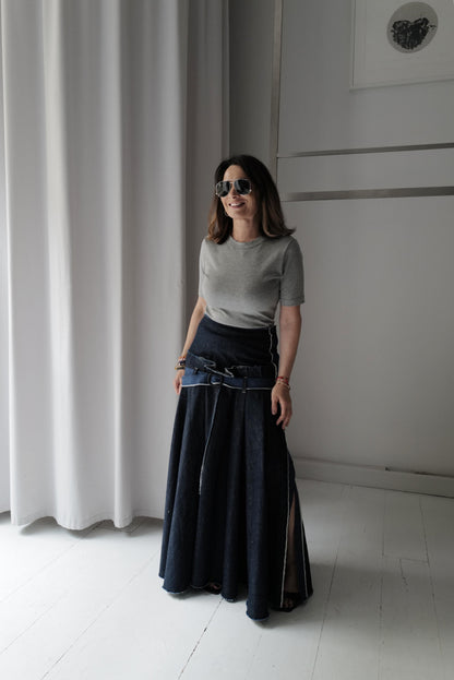 Denim Maxi Skirt LARA