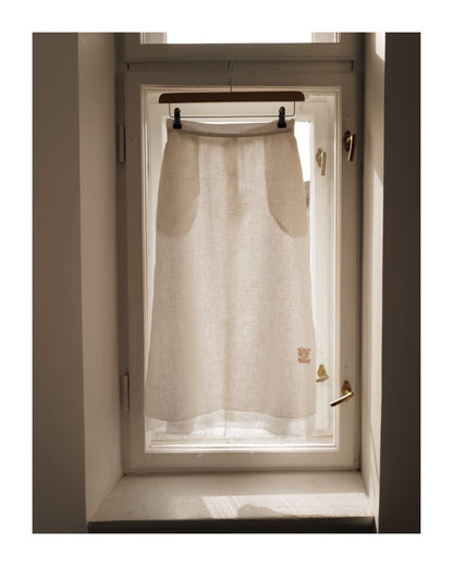 Linen A silhouette Two Layers skirt JACKLIN SS26