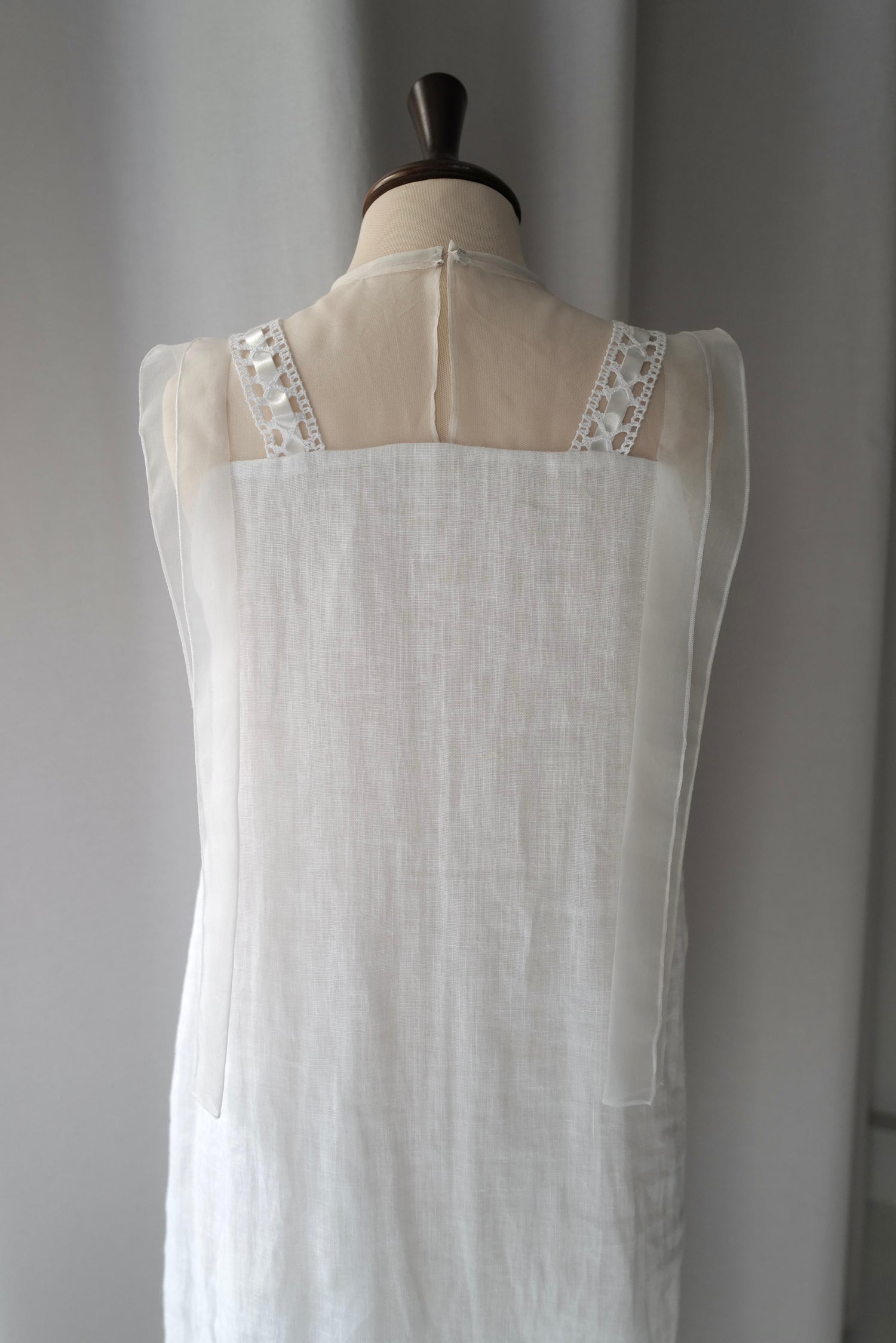 Linen Silk Hand Crafted Patchwork Dress AIJA (Pre-Order)