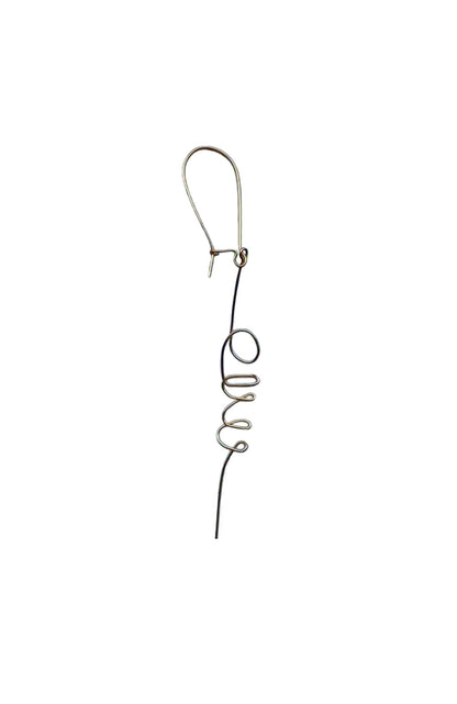 GOLD FILLED 14K MONO EARRING