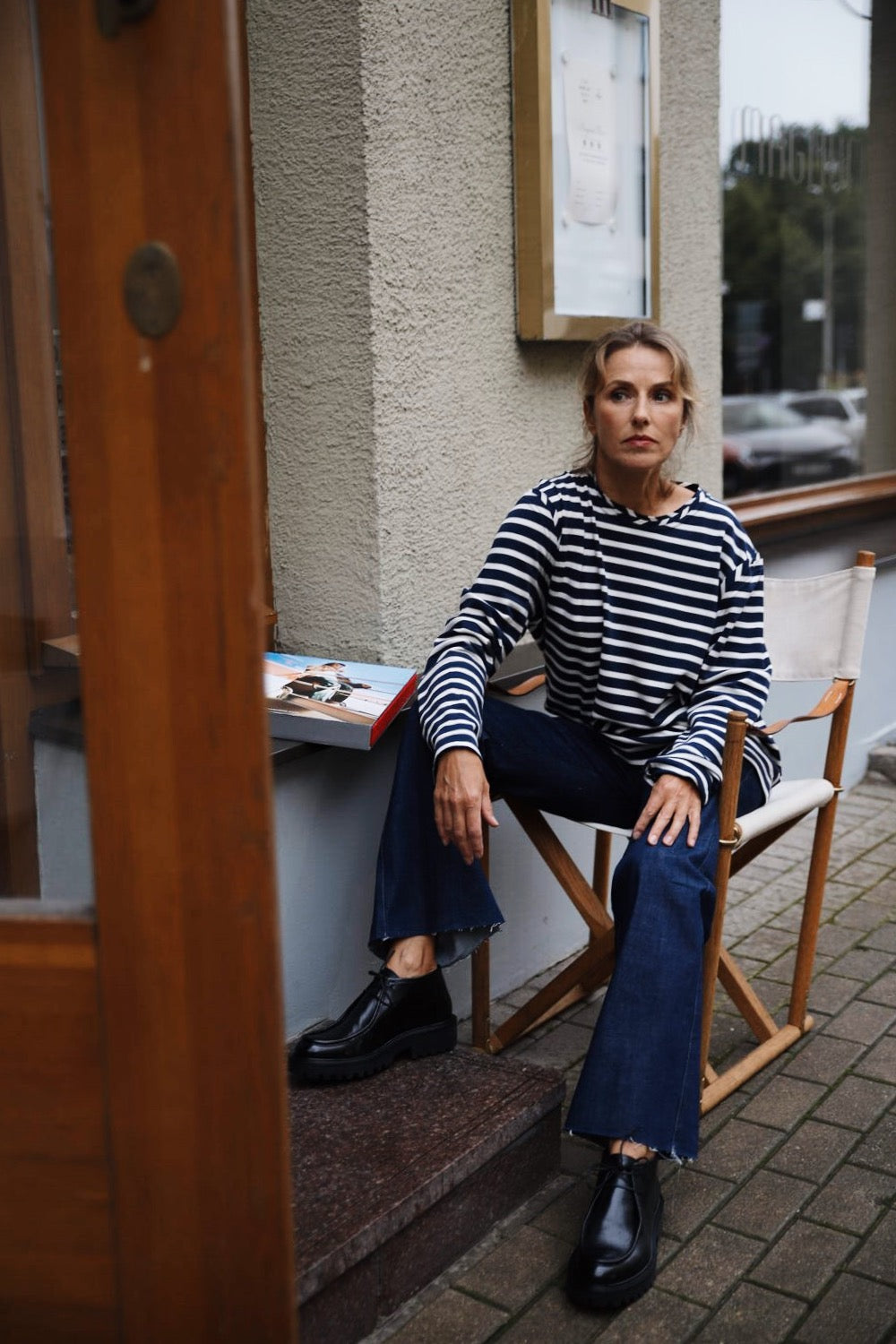 ORGANIC COTTON LONG-SLEEVE T-SHIRT WITH STRIPES