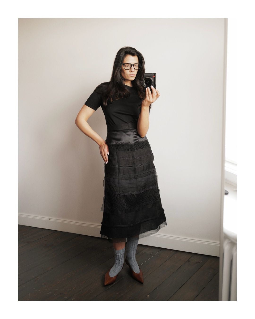 Hand Made Patchwork Apron SS26 In Black