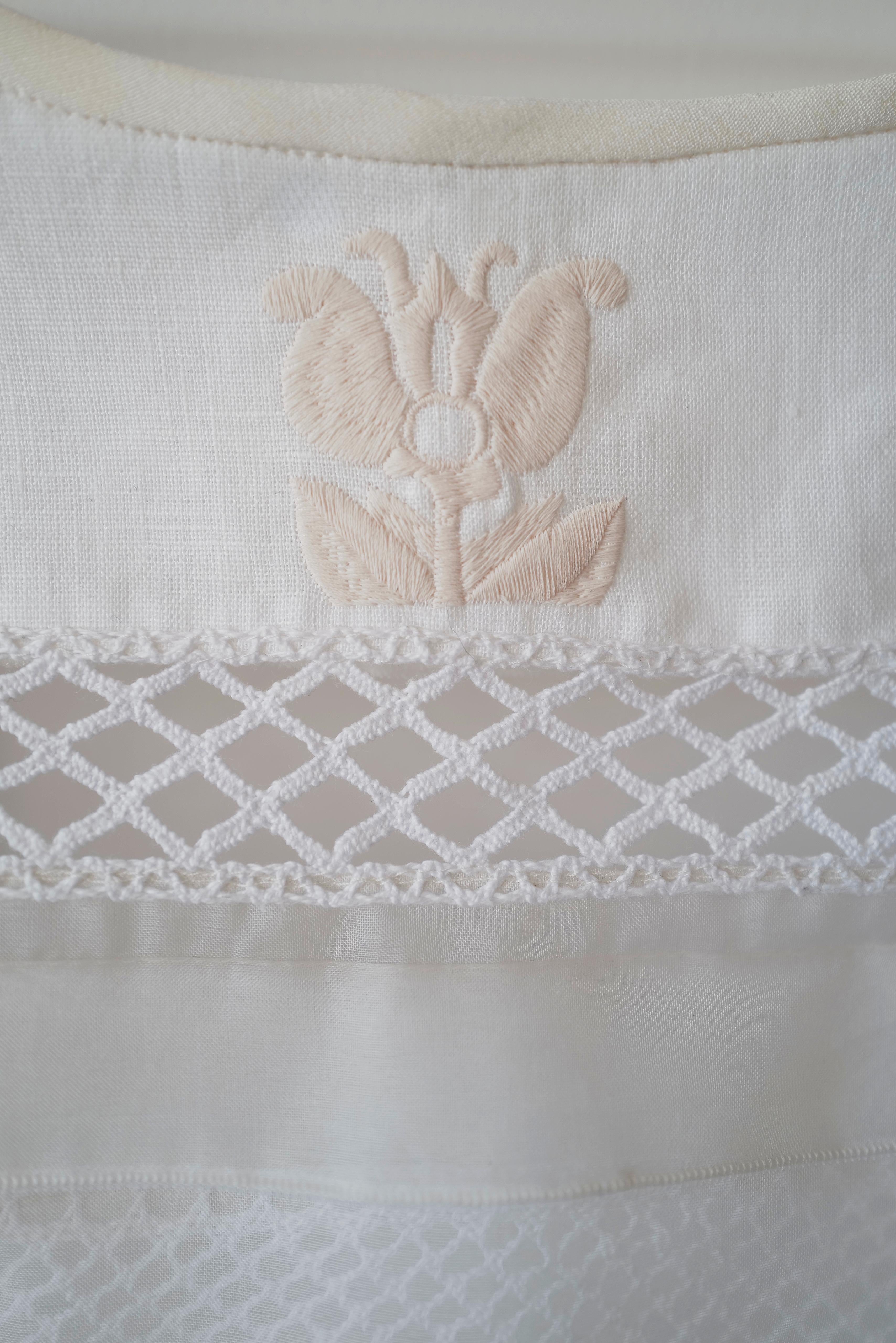 Hand Made Patchwork Collar SS26 In White