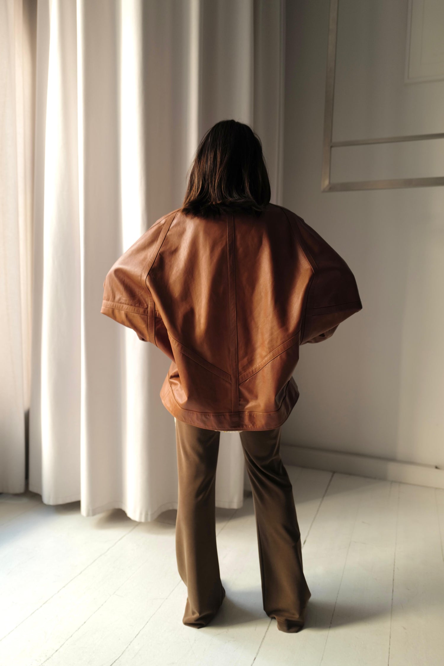 Leather Kimono Jacket SOBE