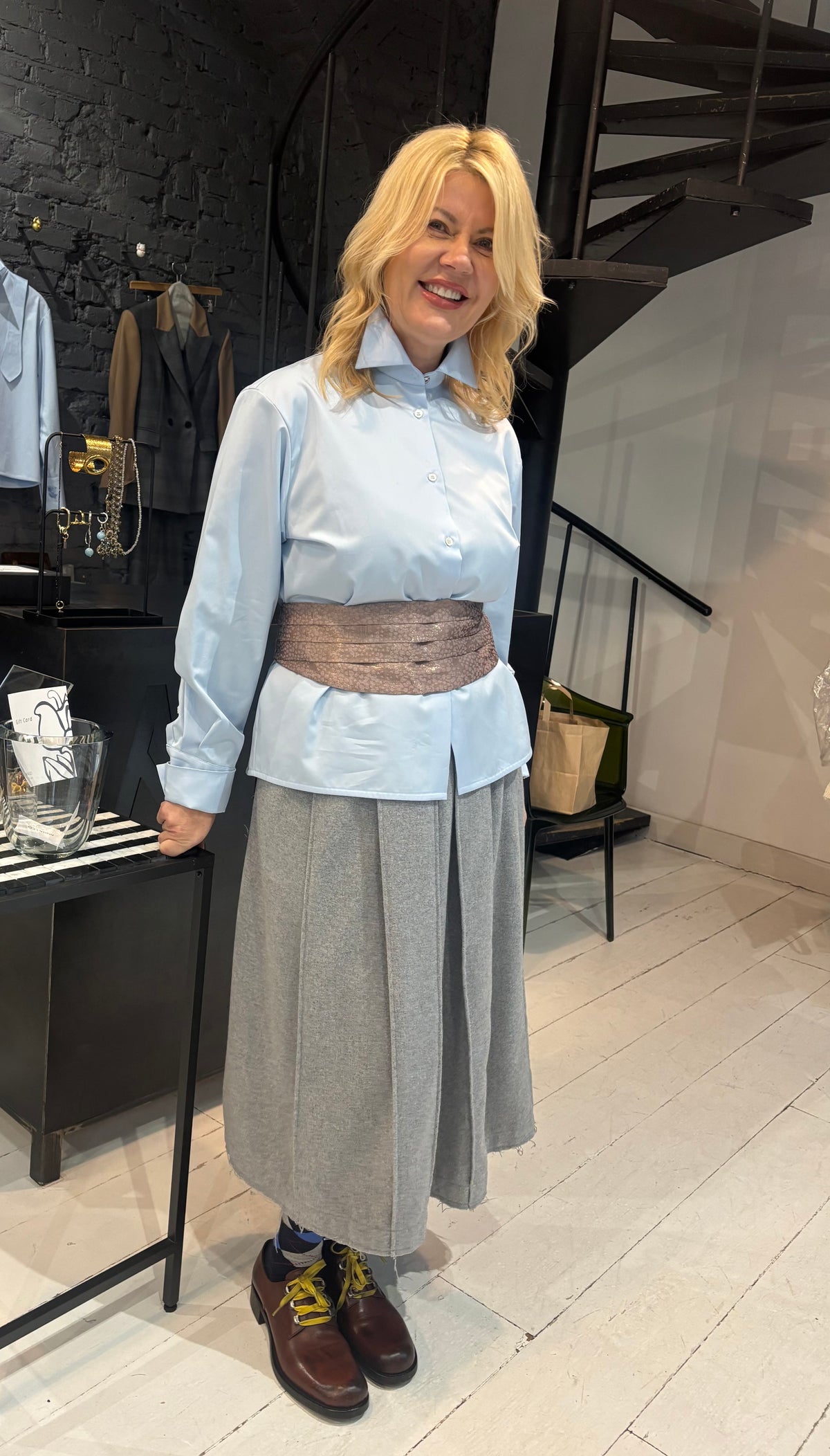 Two Colour Wool Wrap Skirt MARY FW26/27