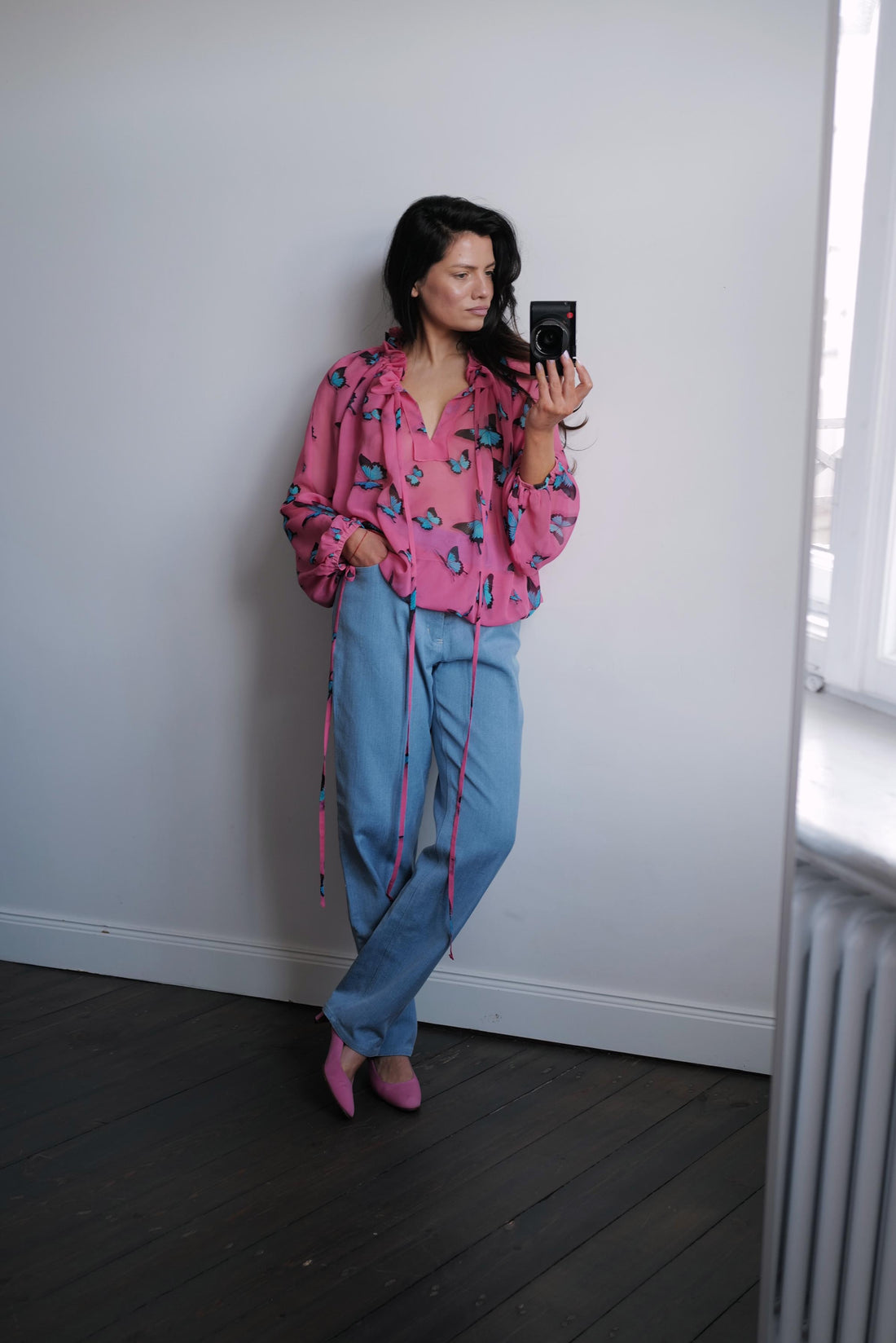 Floral Print Silk Blouse VALERY SS26( coming soon in different colors)