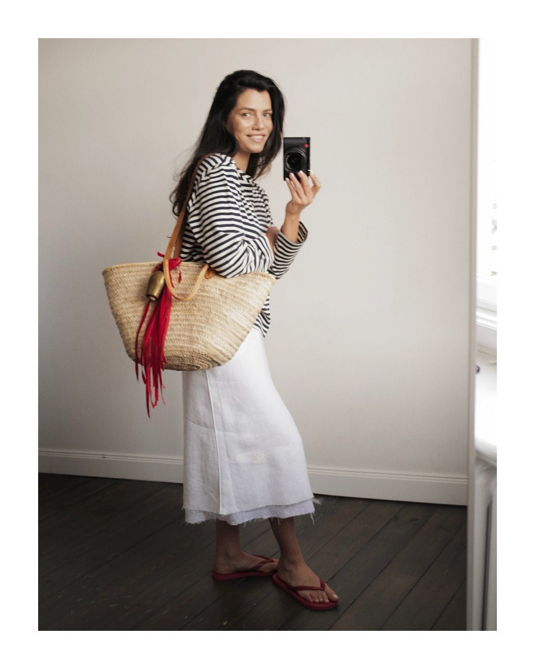 Linen A silhouette Two Layers skirt JACKLIN SS26