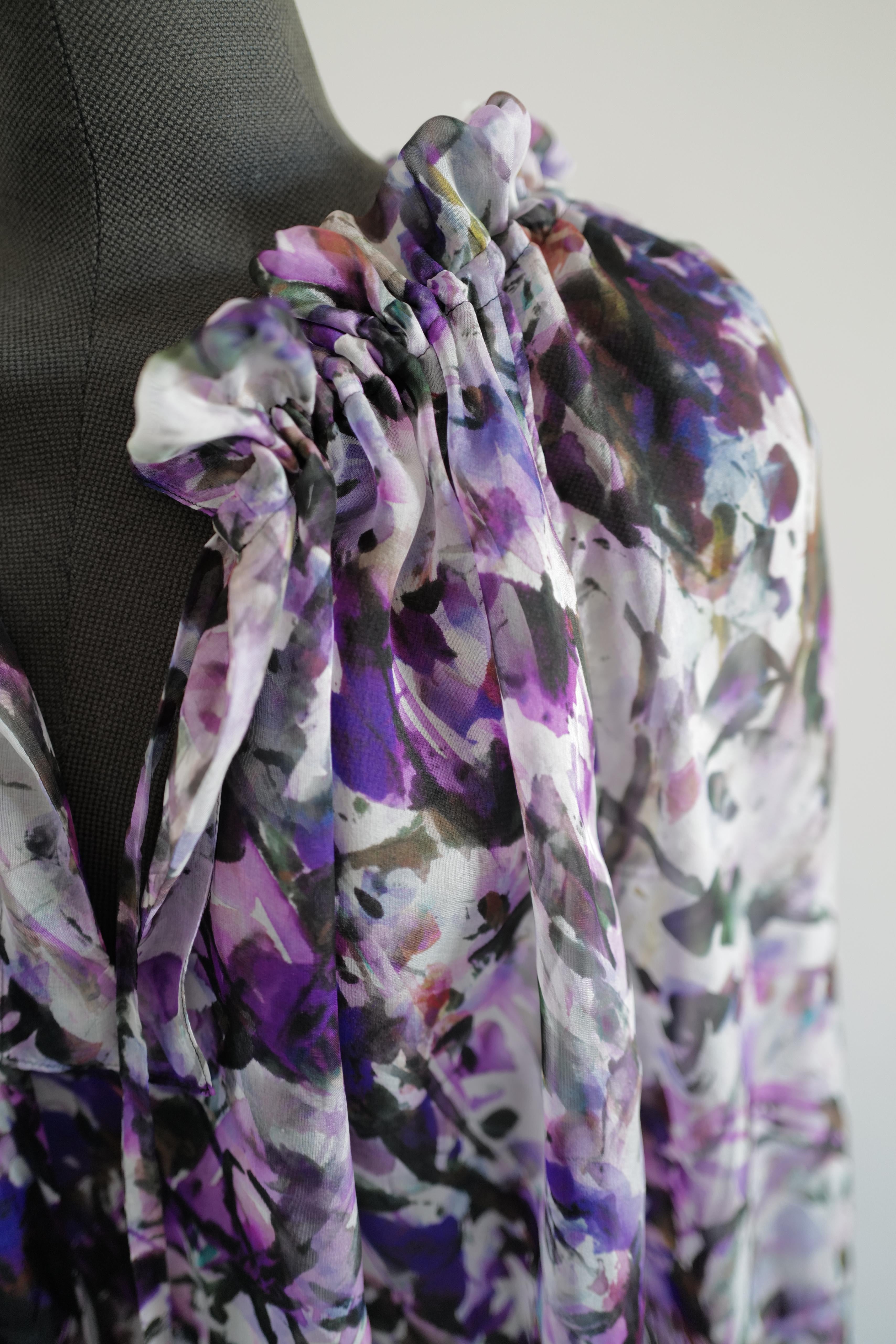 Floral Print Silk Blouse VALERY SS26( coming soon in different colors)