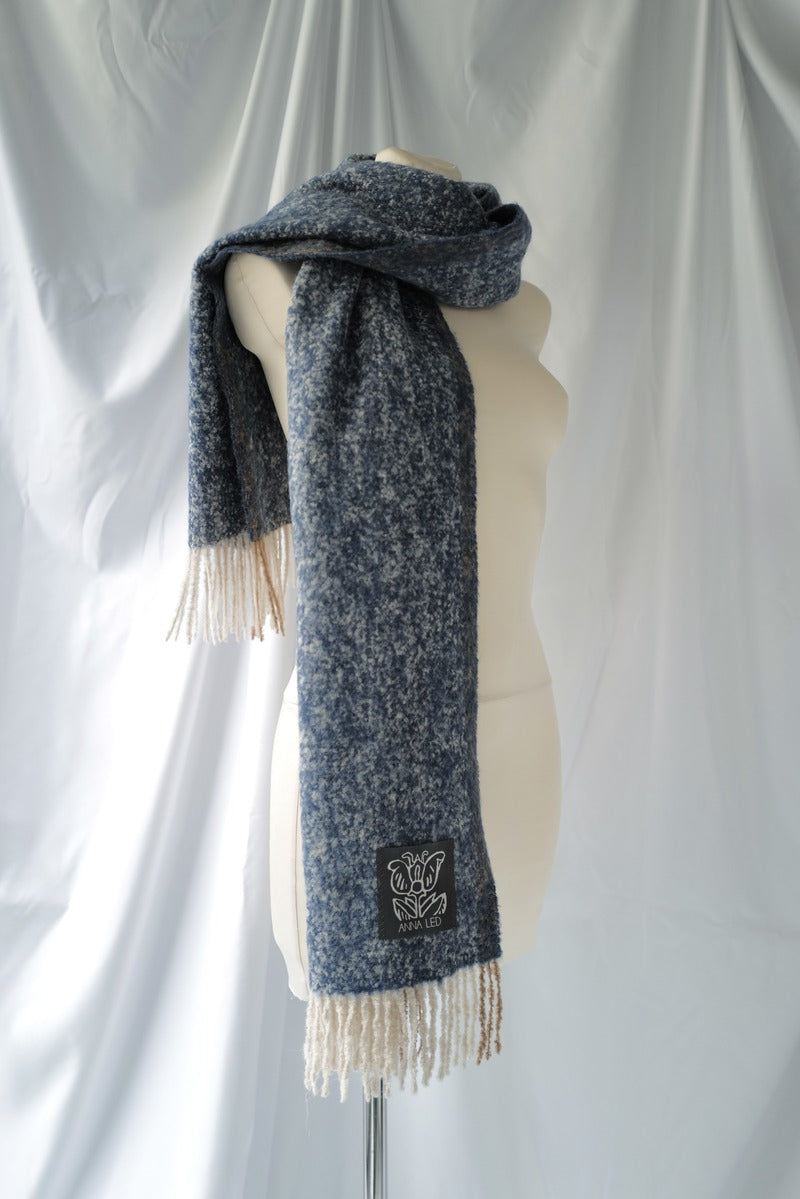 Alpaca Scarf Denim Col  AW25