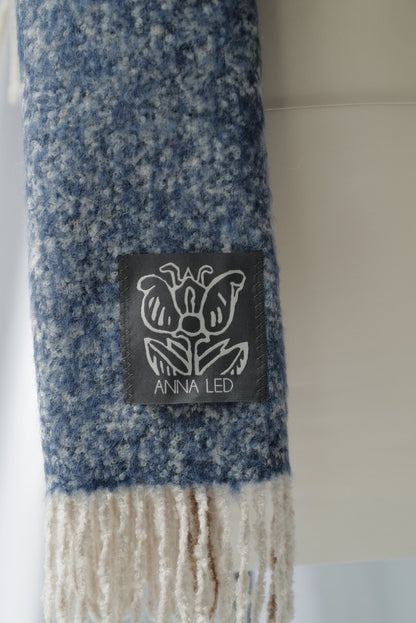 Alpaca Scarf Denim Col  AW25