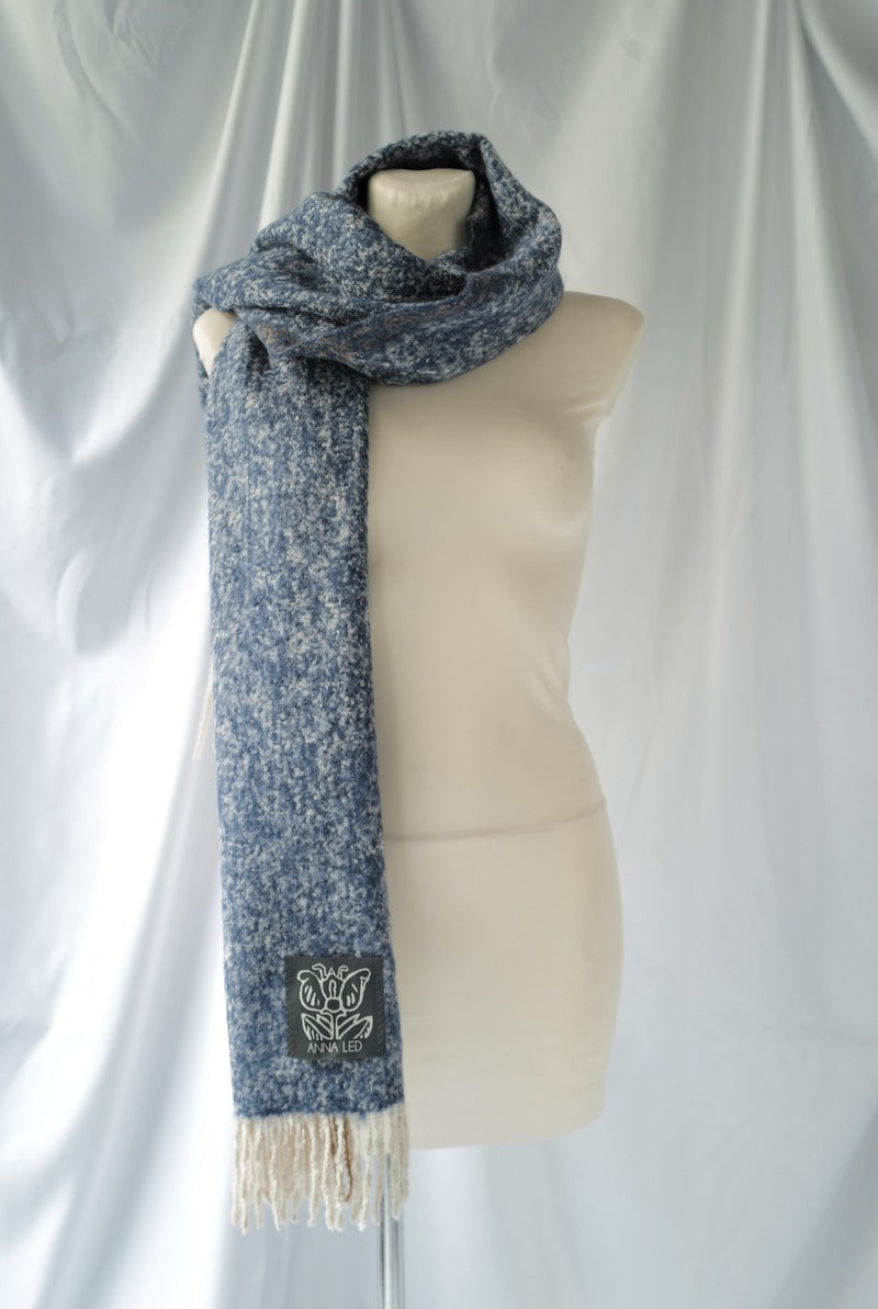 Alpaca Scarf Denim Col  AW25