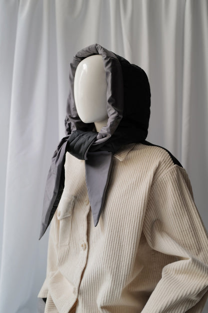 Quilted Hood With Wool Filling