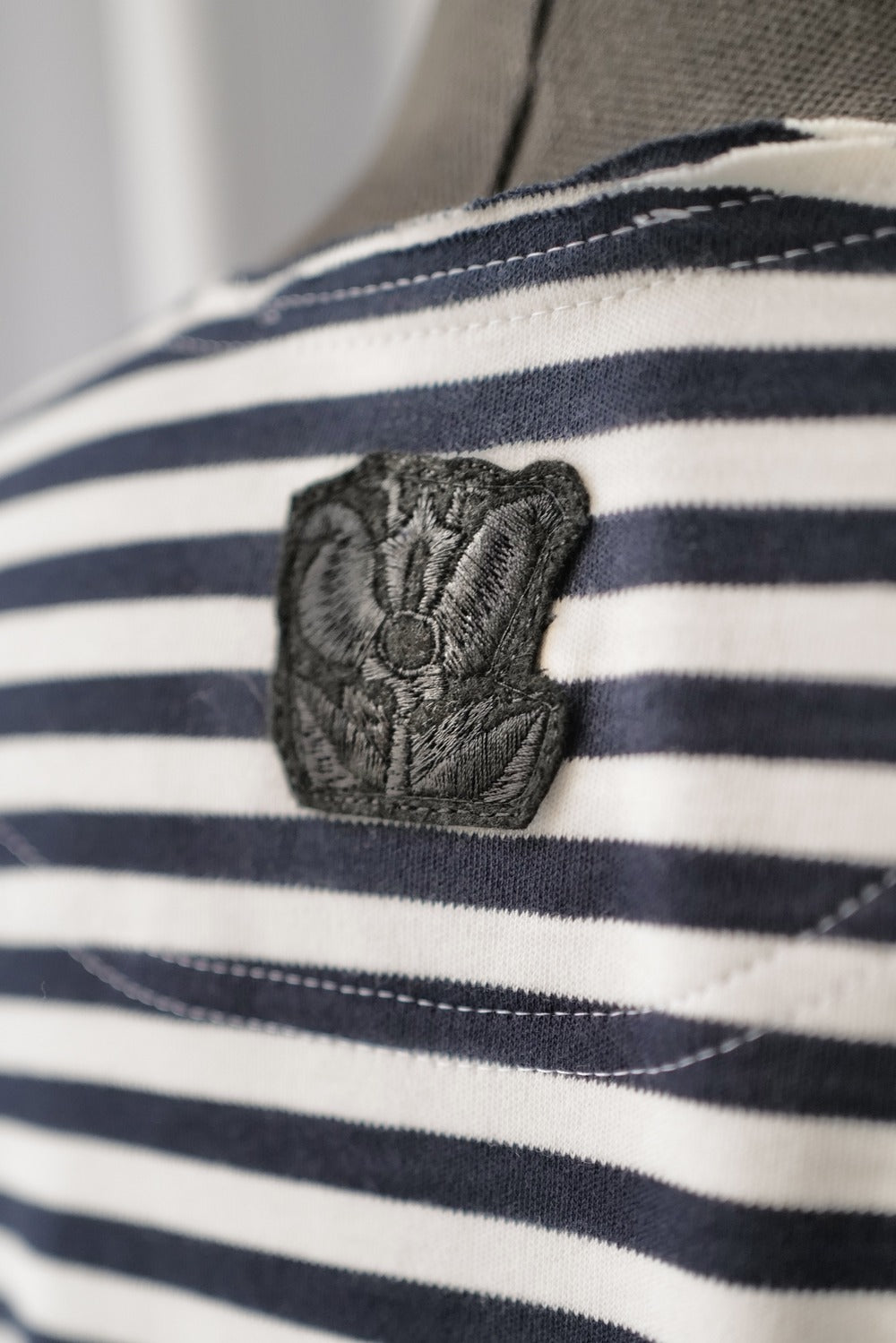 Fitted Slim Striped Long-Sleeve Top